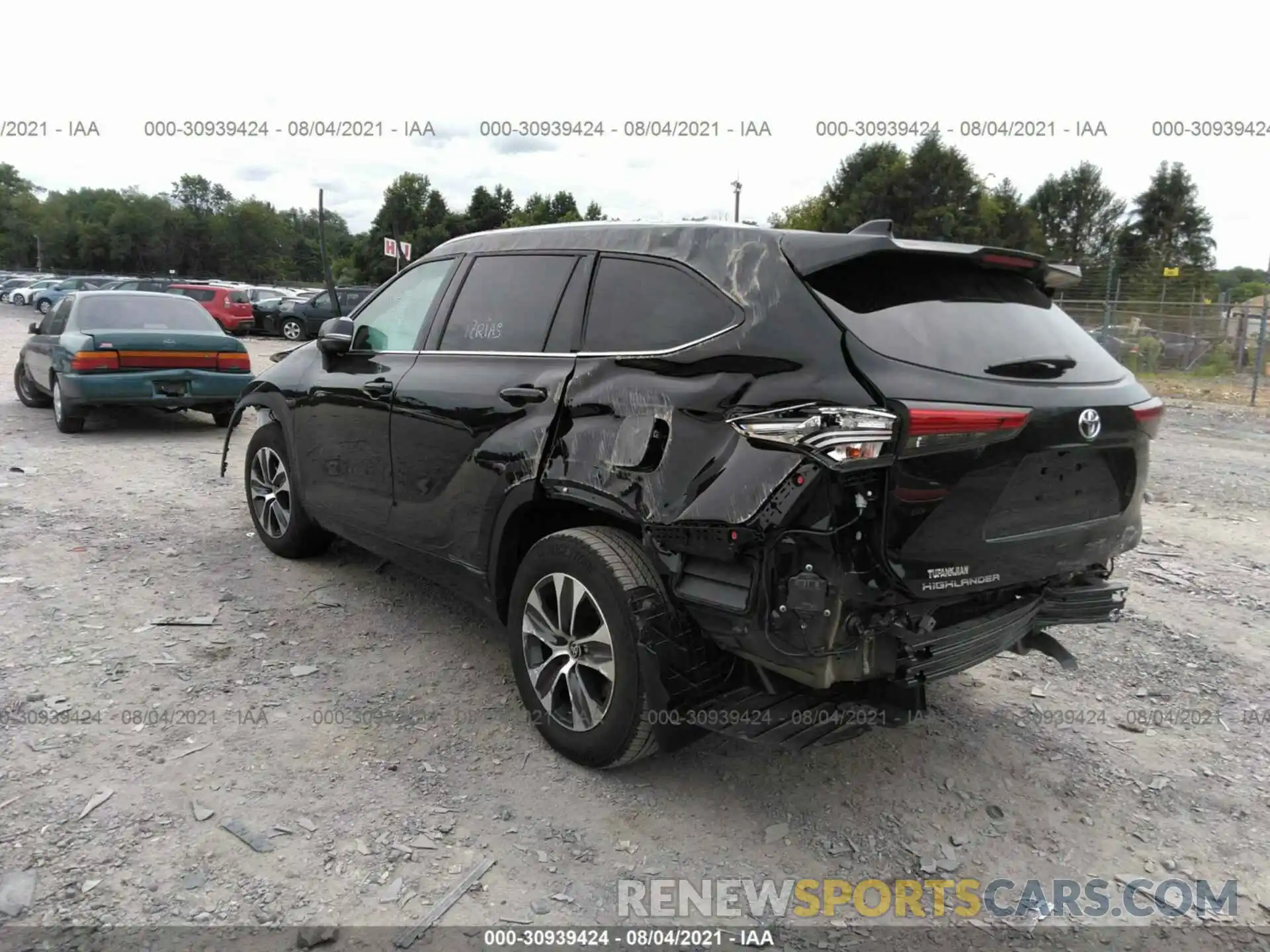 3 Фотография поврежденного автомобиля 5TDGZRBH3MS089917 TOYOTA HIGHLANDER 2021