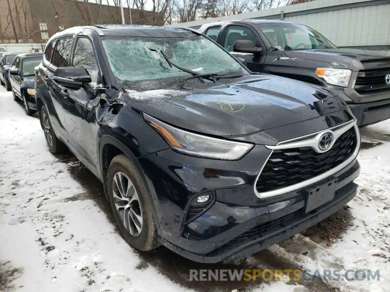 1 Photograph of a damaged car 5TDGZRBH3MS105582 TOYOTA HIGHLANDER 2021