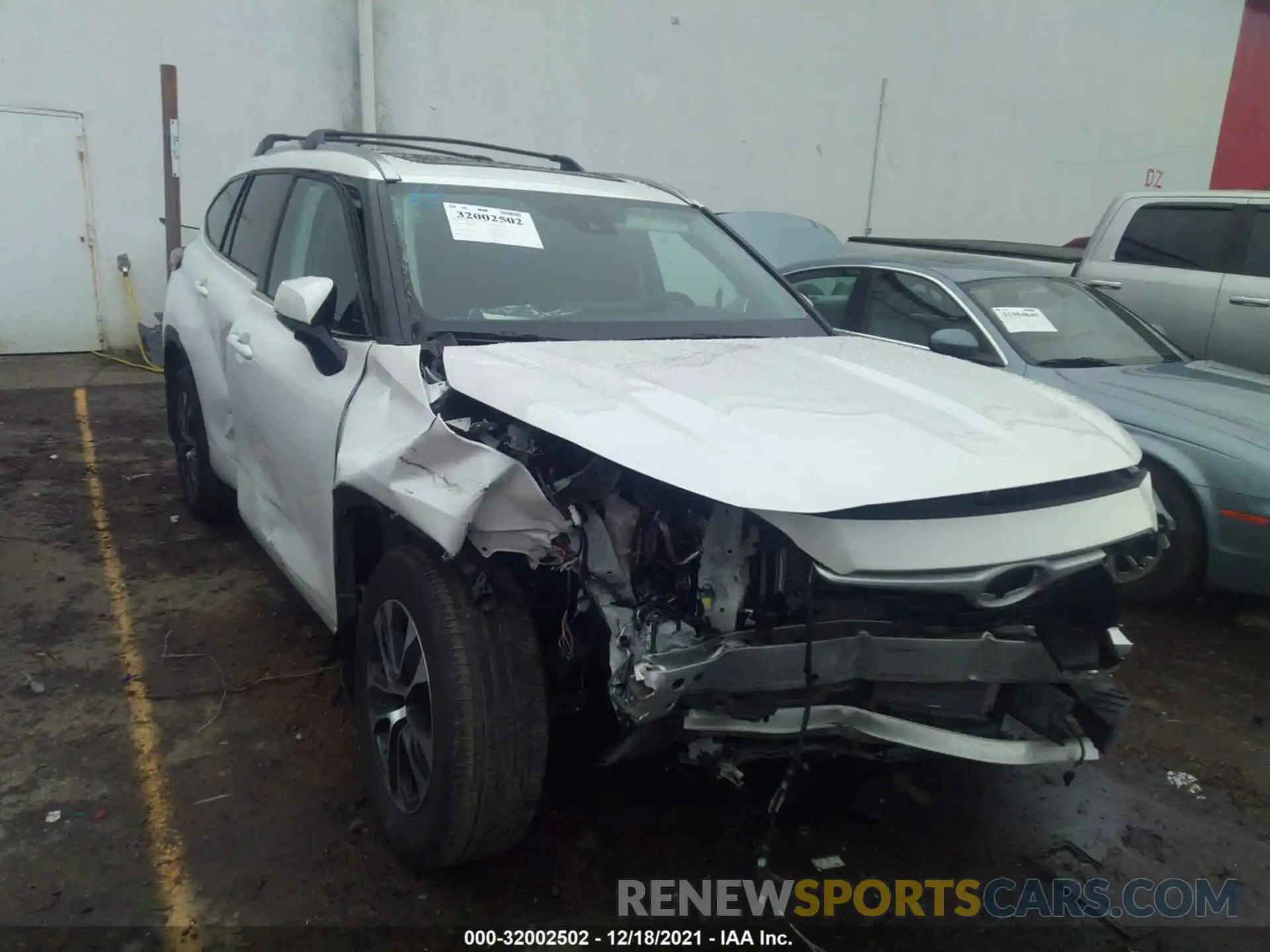 1 Photograph of a damaged car 5TDGZRBH3MS120552 TOYOTA HIGHLANDER 2021