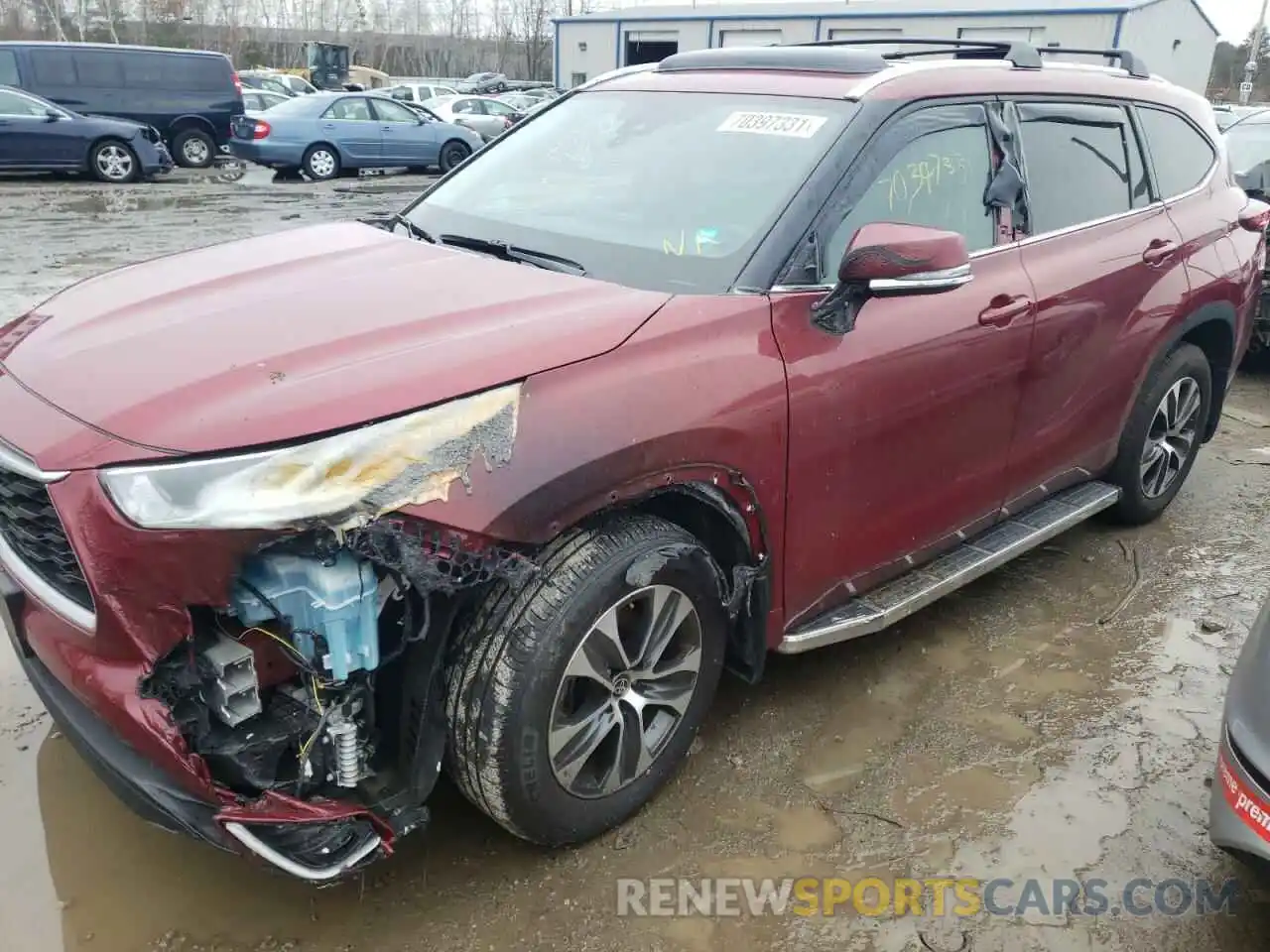 9 Photograph of a damaged car 5TDGZRBH3MS527867 TOYOTA HIGHLANDER 2021