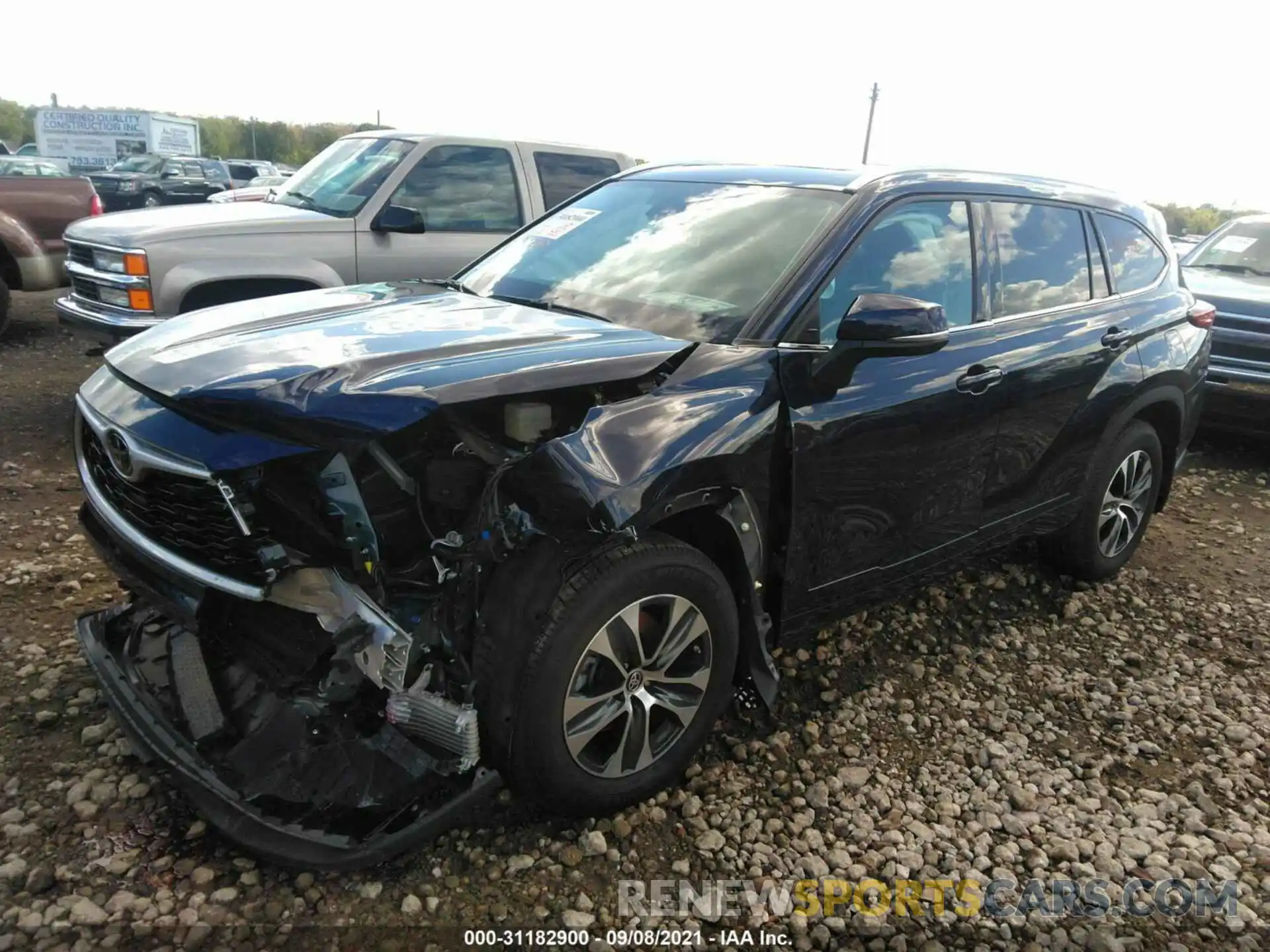 2 Photograph of a damaged car 5TDGZRBH3MS532633 TOYOTA HIGHLANDER 2021