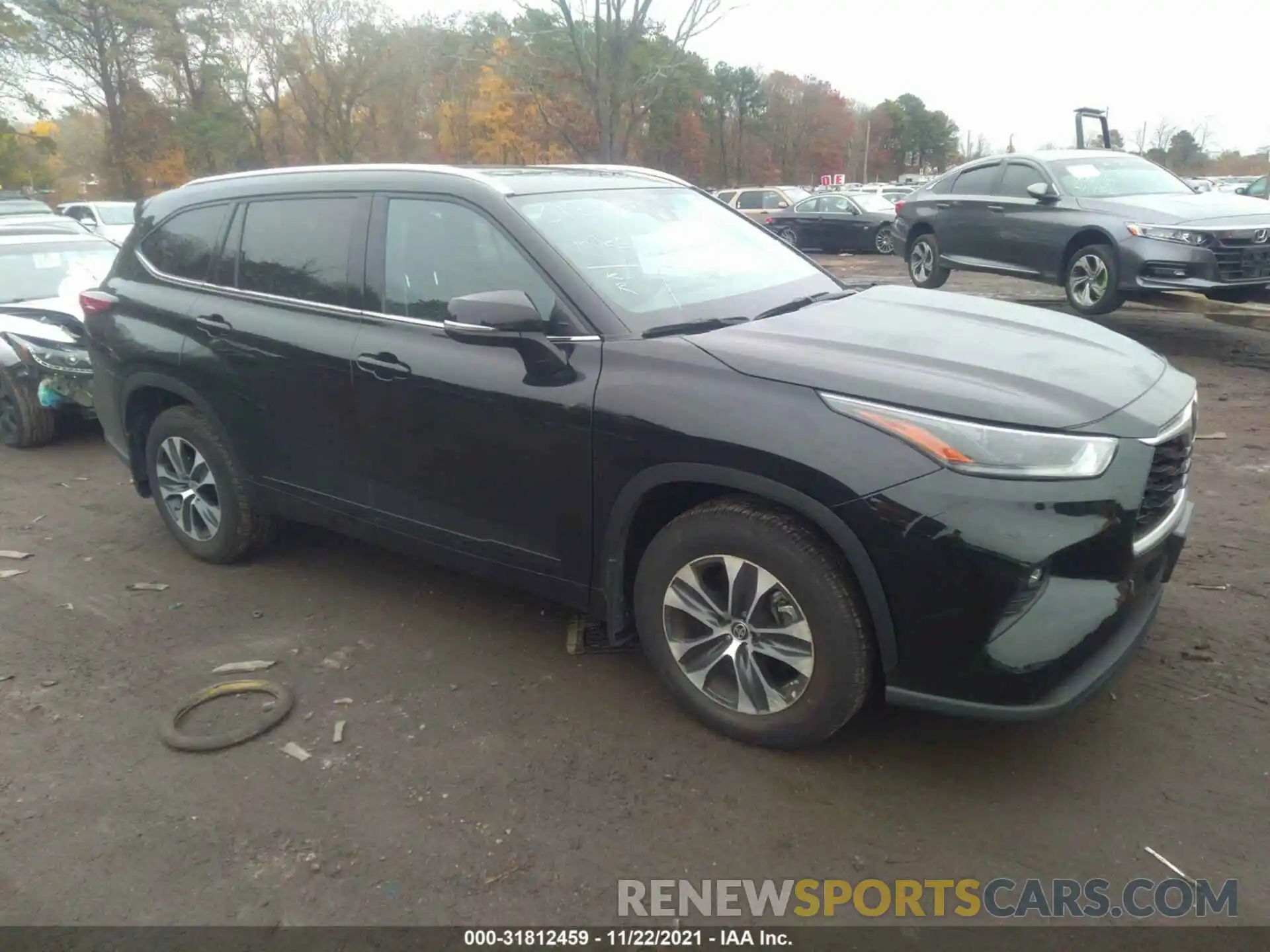 1 Photograph of a damaged car 5TDGZRBH3MS537024 TOYOTA HIGHLANDER 2021