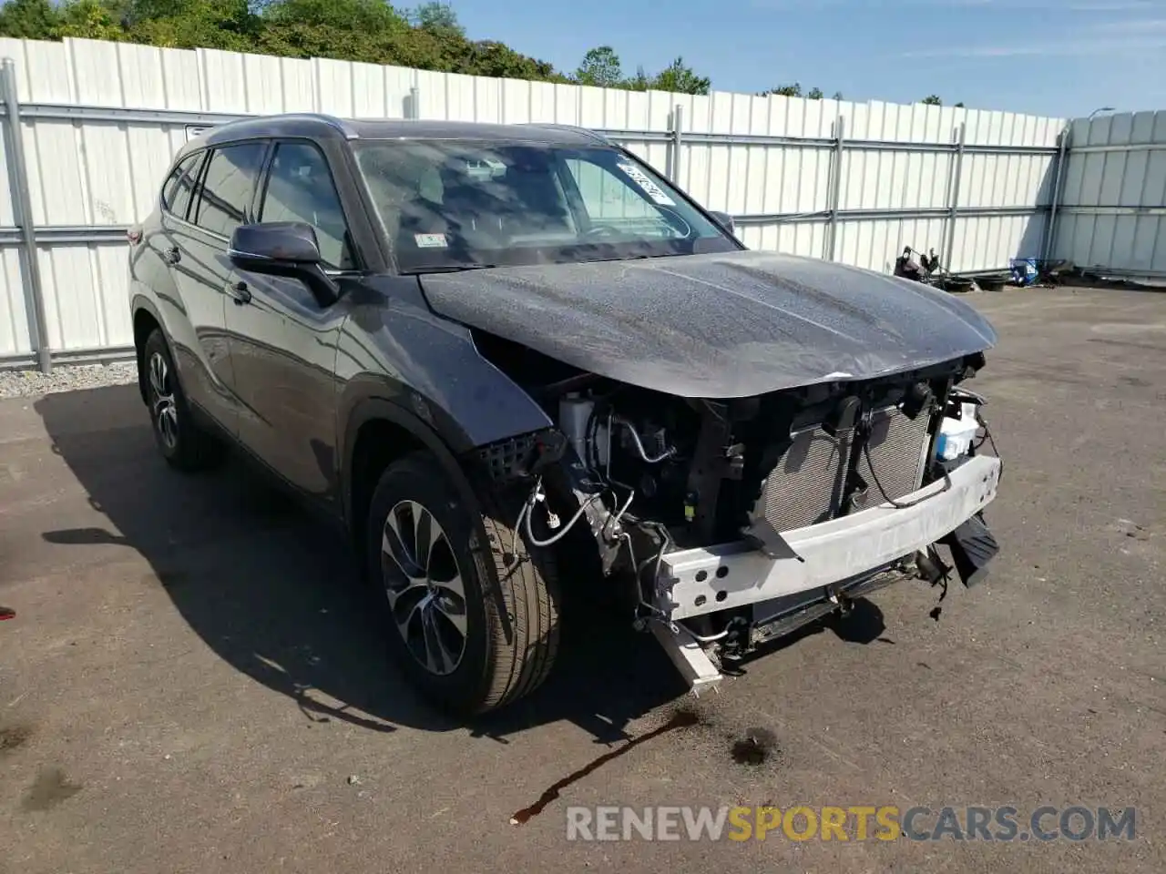 1 Photograph of a damaged car 5TDGZRBH3MS544426 TOYOTA HIGHLANDER 2021