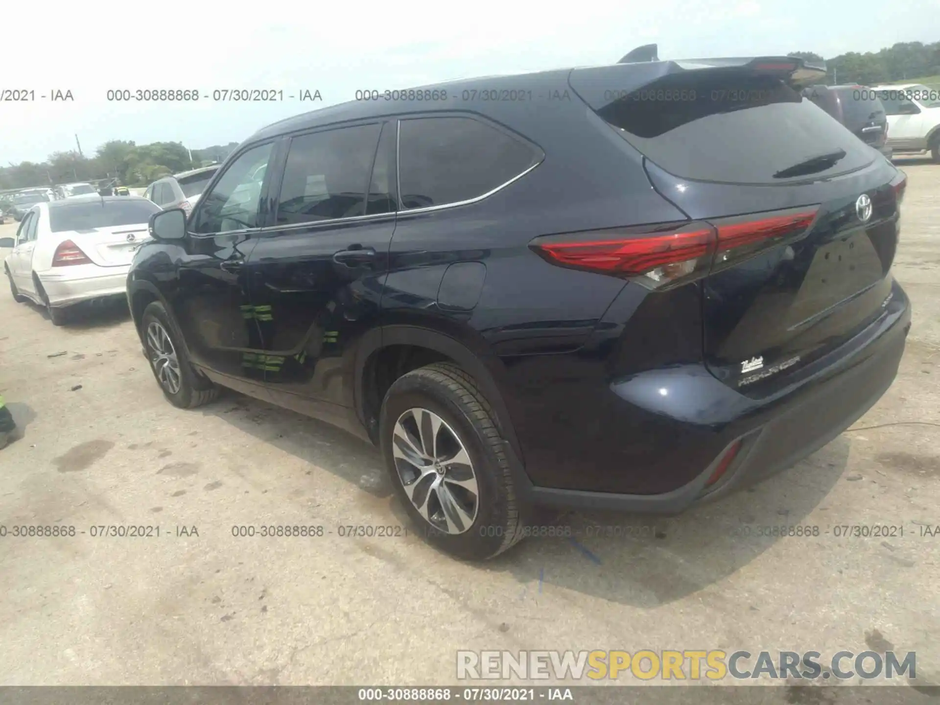 3 Photograph of a damaged car 5TDGZRBH4MS061432 TOYOTA HIGHLANDER 2021