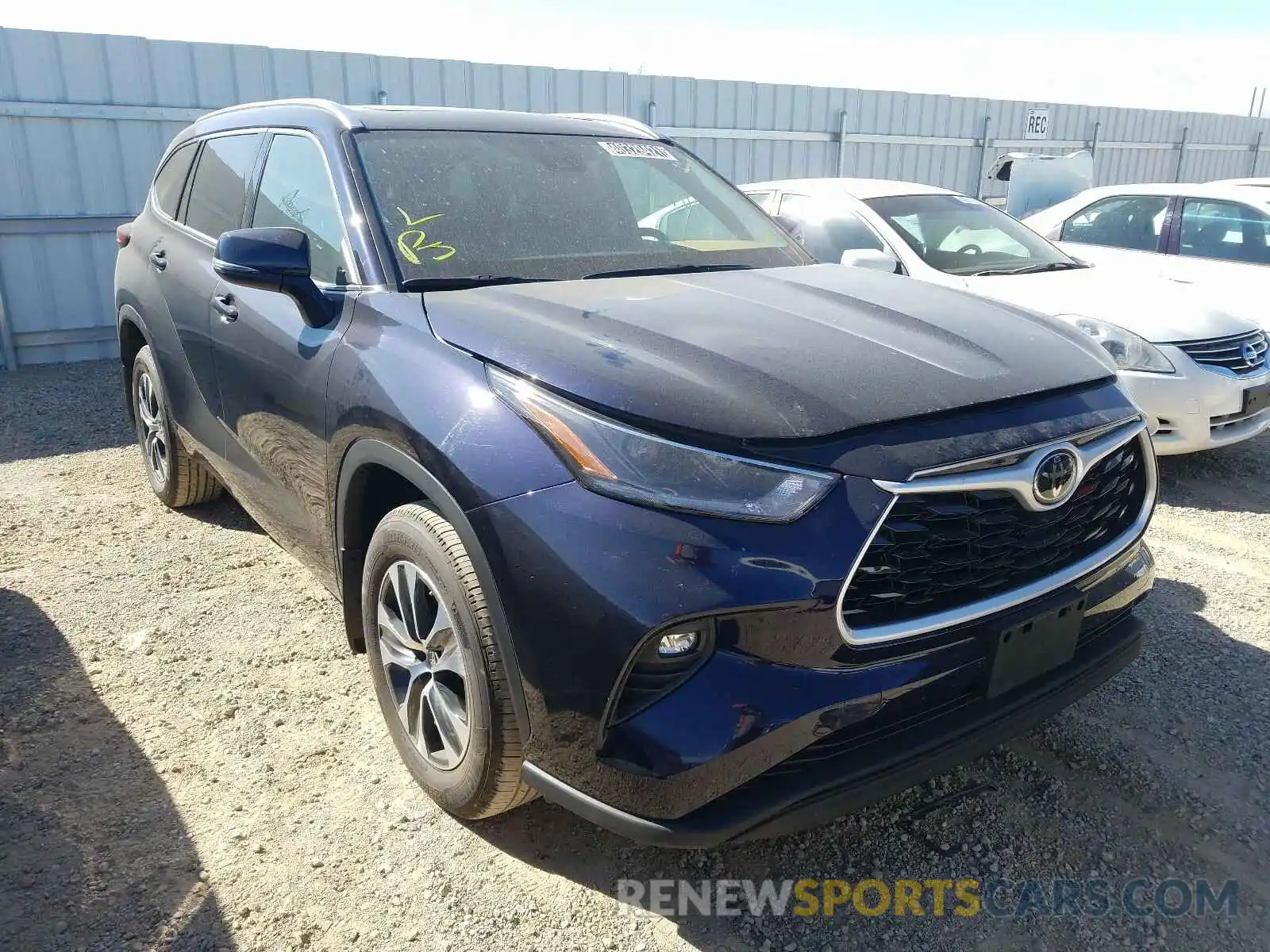 1 Photograph of a damaged car 5TDGZRBH4MS070230 TOYOTA HIGHLANDER 2021