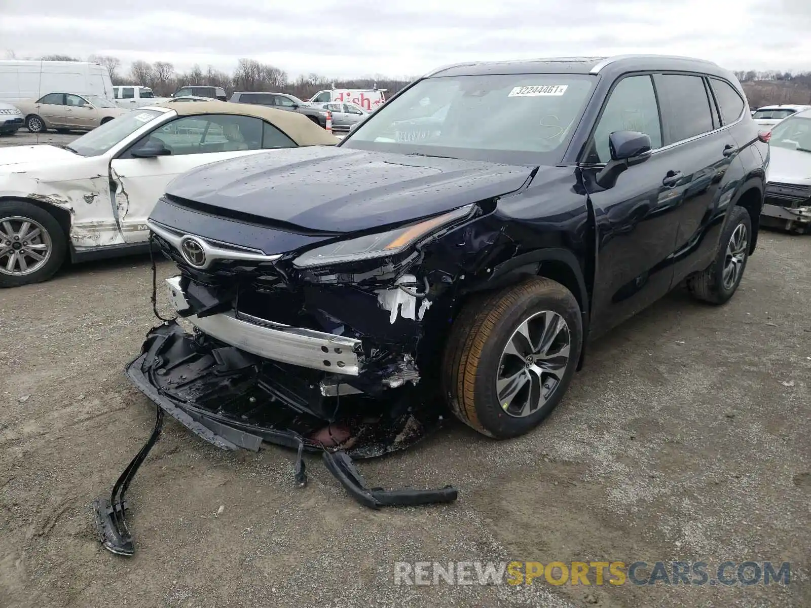 2 Photograph of a damaged car 5TDGZRBH4MS082944 TOYOTA HIGHLANDER 2021