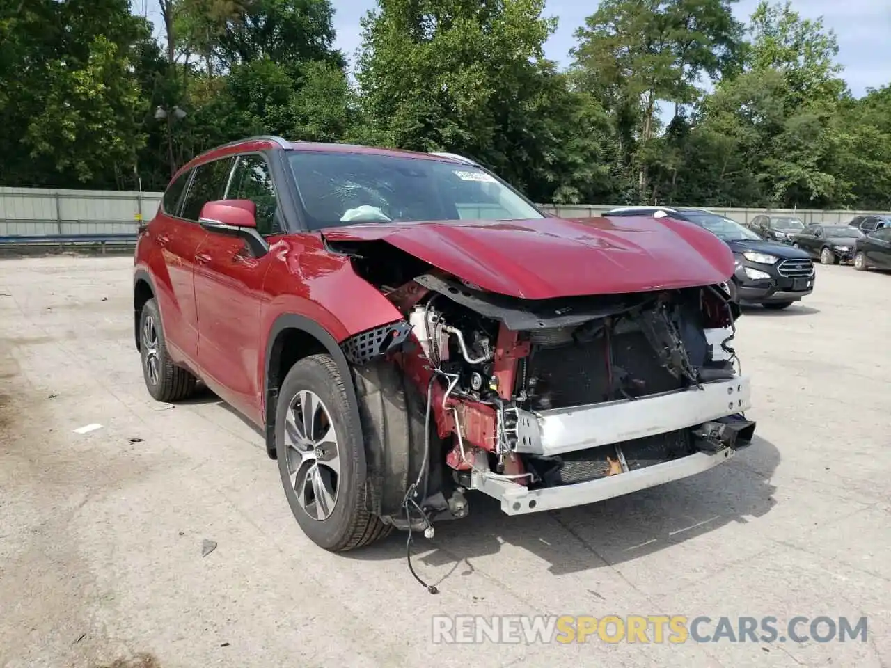 1 Photograph of a damaged car 5TDGZRBH4MS089294 TOYOTA HIGHLANDER 2021