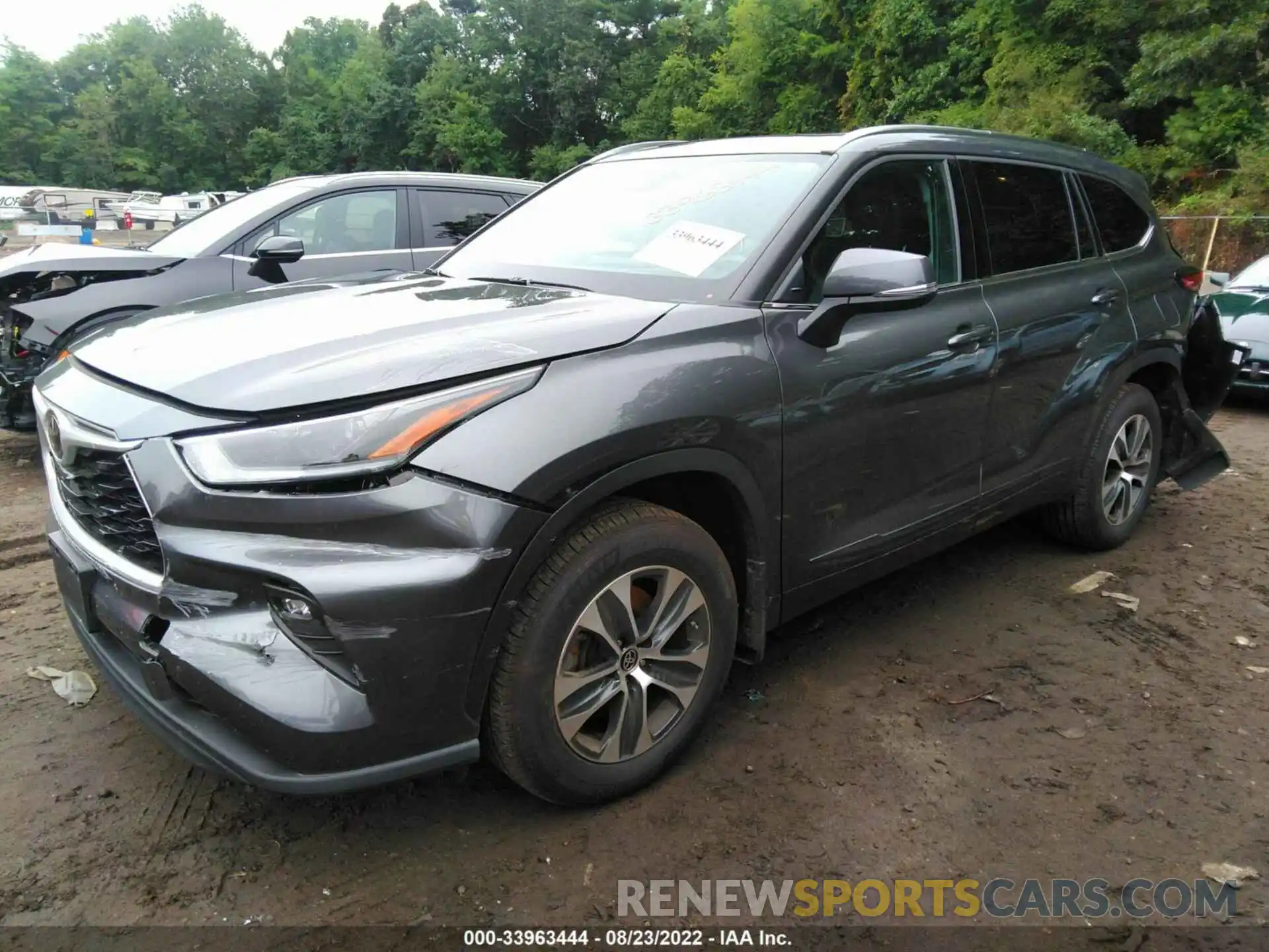 2 Photograph of a damaged car 5TDGZRBH4MS151325 TOYOTA HIGHLANDER 2021