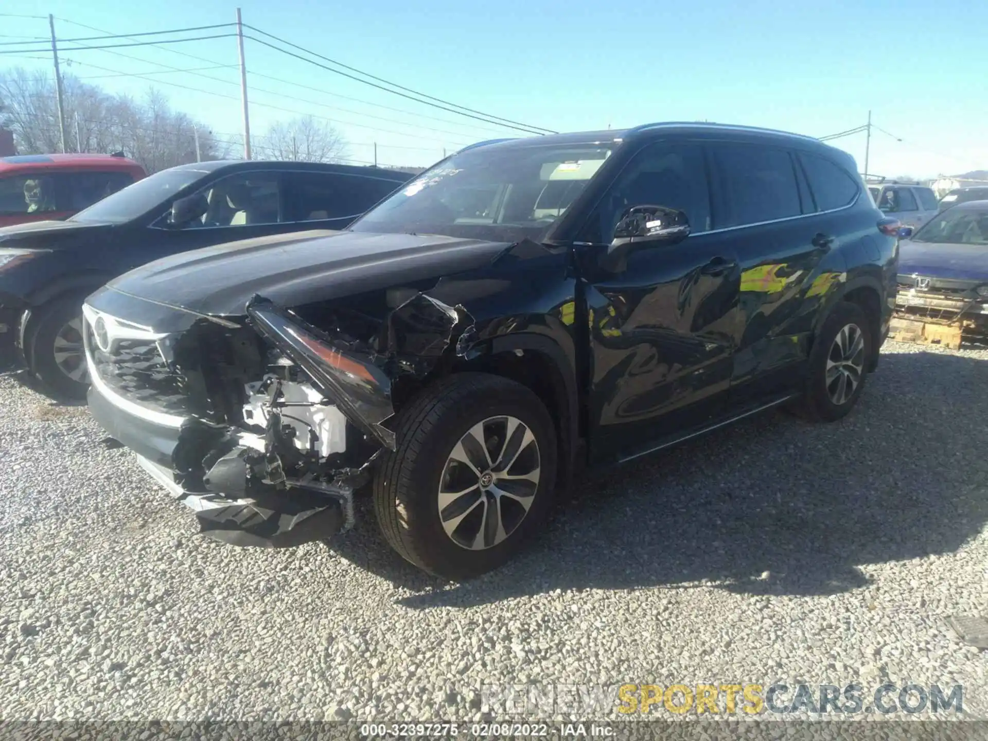 2 Photograph of a damaged car 5TDGZRBH4MS160574 TOYOTA HIGHLANDER 2021