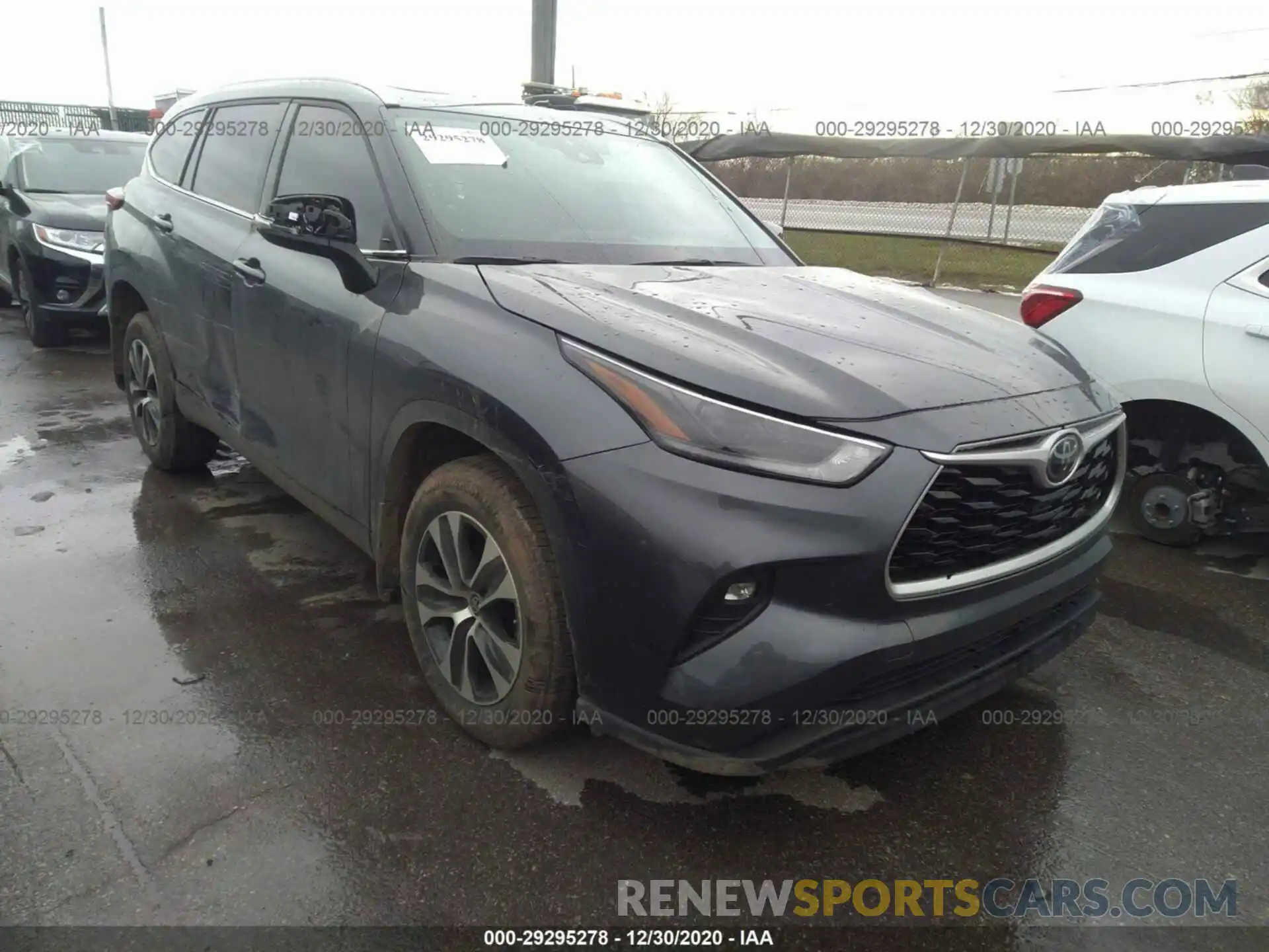 1 Photograph of a damaged car 5TDGZRBH4MS524718 TOYOTA HIGHLANDER 2021