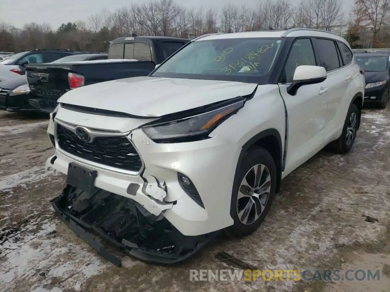 2 Photograph of a damaged car 5TDGZRBH4MS528851 TOYOTA HIGHLANDER 2021