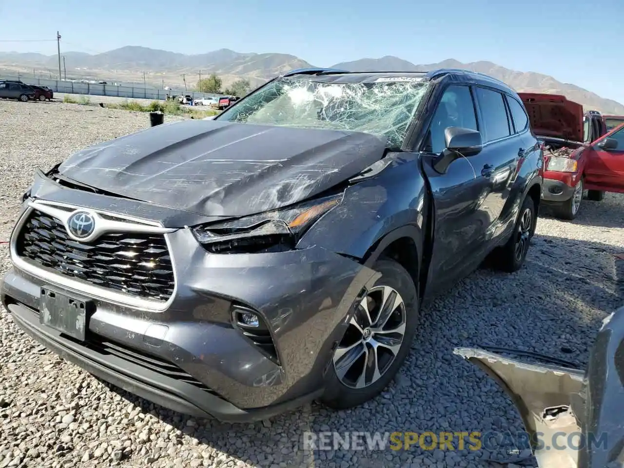 2 Photograph of a damaged car 5TDGZRBH4MS530745 TOYOTA HIGHLANDER 2021