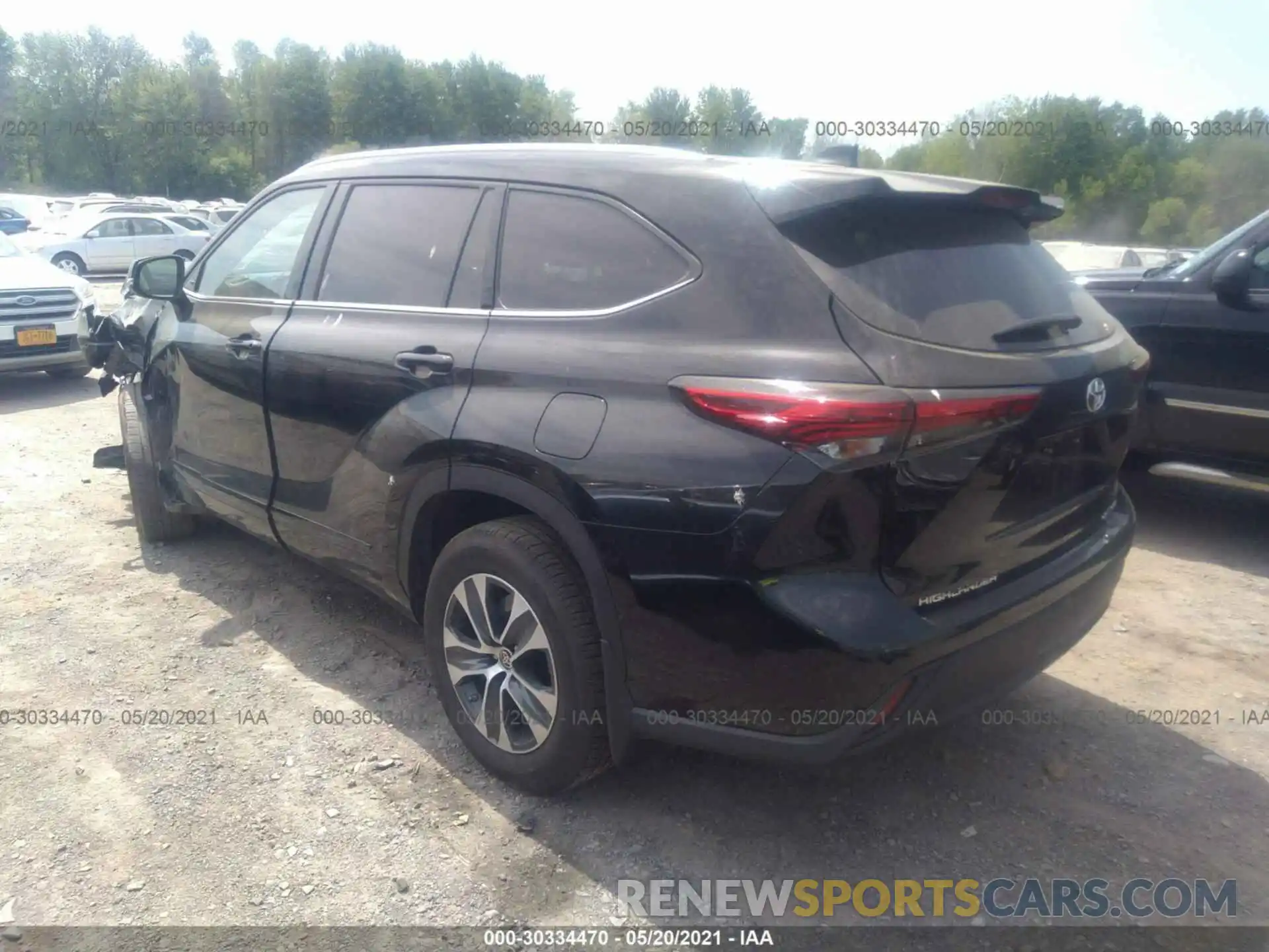 3 Photograph of a damaged car 5TDGZRBH4MS533970 TOYOTA HIGHLANDER 2021