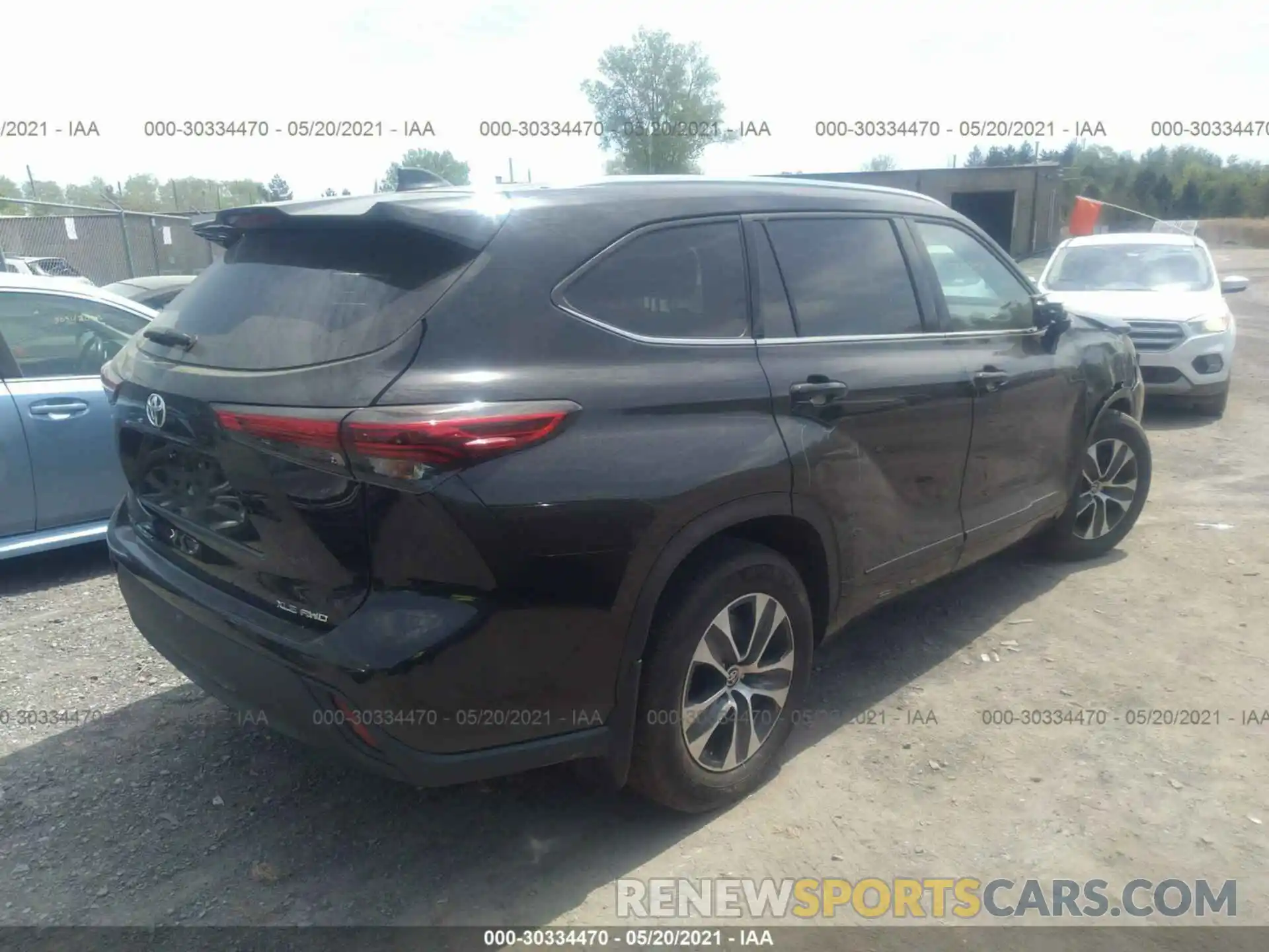 4 Фотография поврежденного автомобиля 5TDGZRBH4MS533970 TOYOTA HIGHLANDER 2021