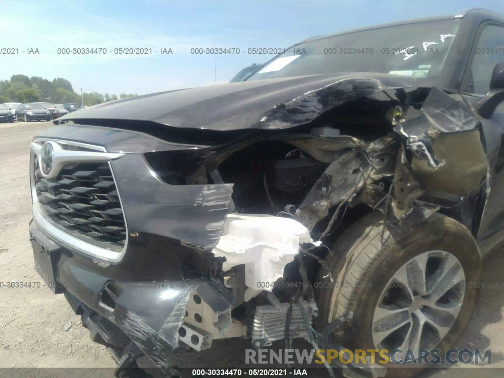 6 Photograph of a damaged car 5TDGZRBH4MS533970 TOYOTA HIGHLANDER 2021