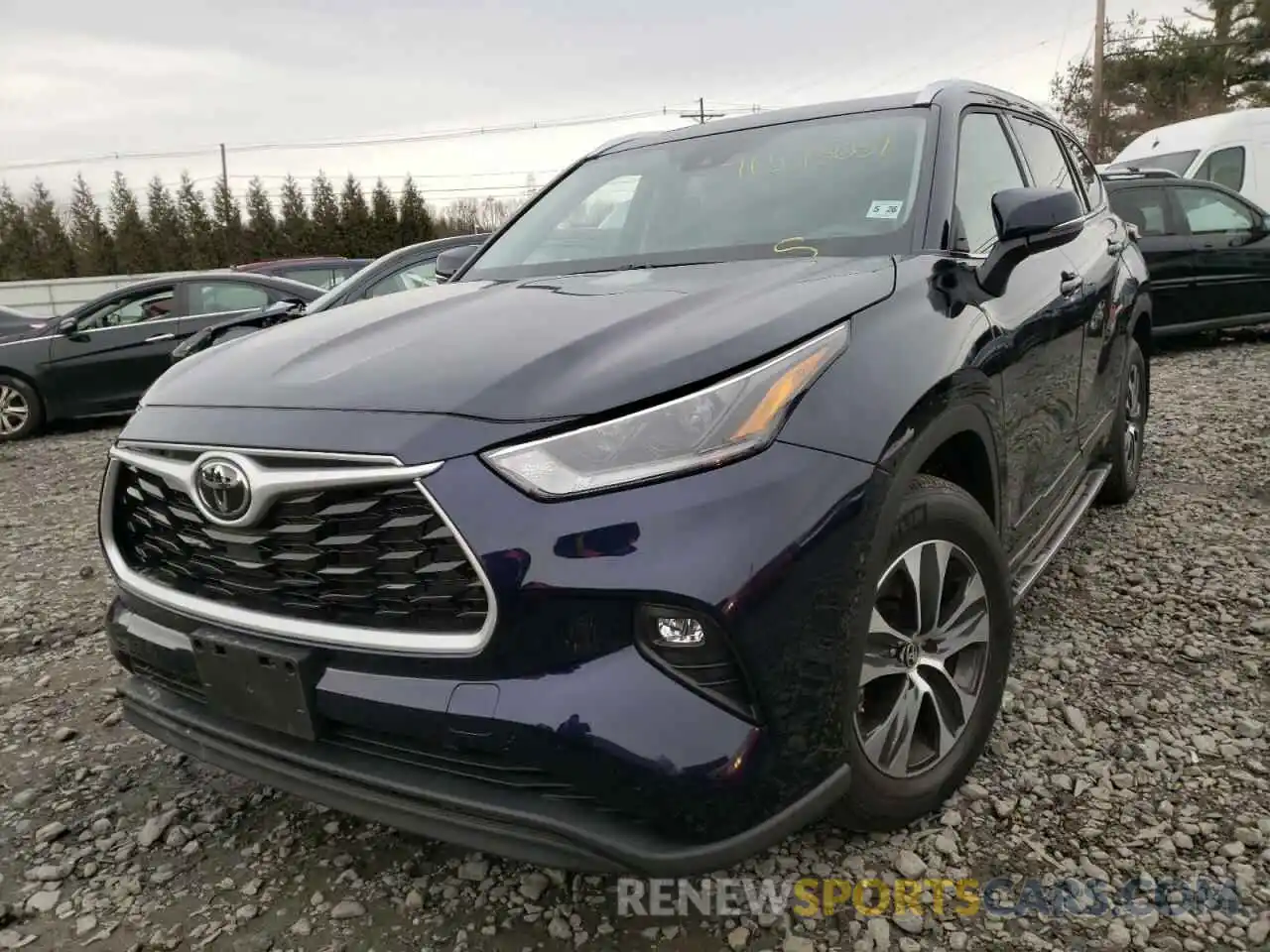 2 Photograph of a damaged car 5TDGZRBH4MS538439 TOYOTA HIGHLANDER 2021