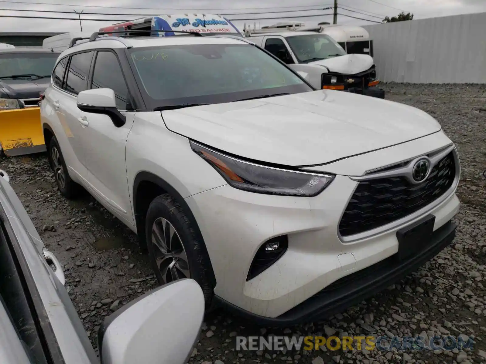 1 Photograph of a damaged car 5TDGZRBH4MS541325 TOYOTA HIGHLANDER 2021