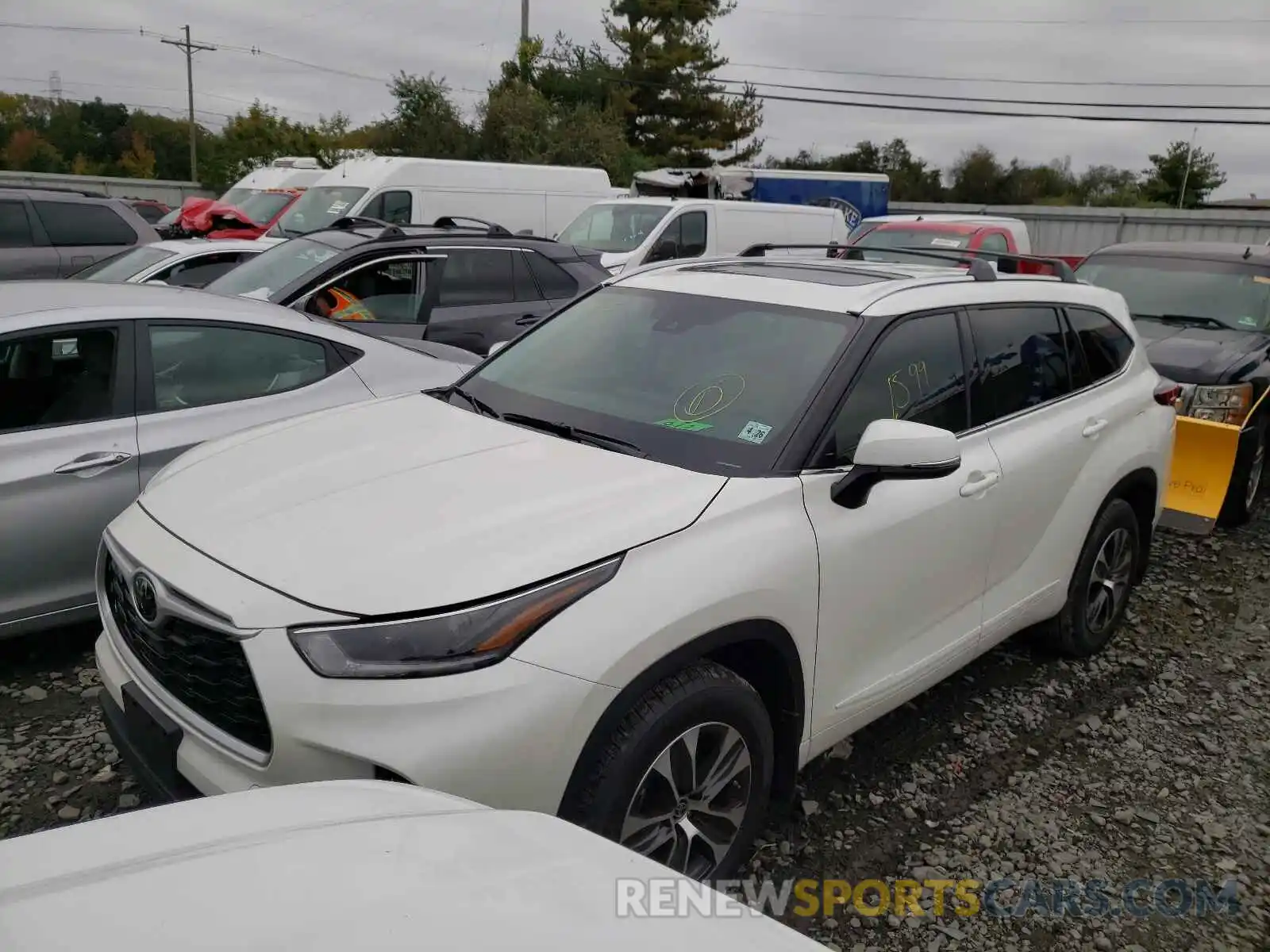 2 Photograph of a damaged car 5TDGZRBH4MS541325 TOYOTA HIGHLANDER 2021