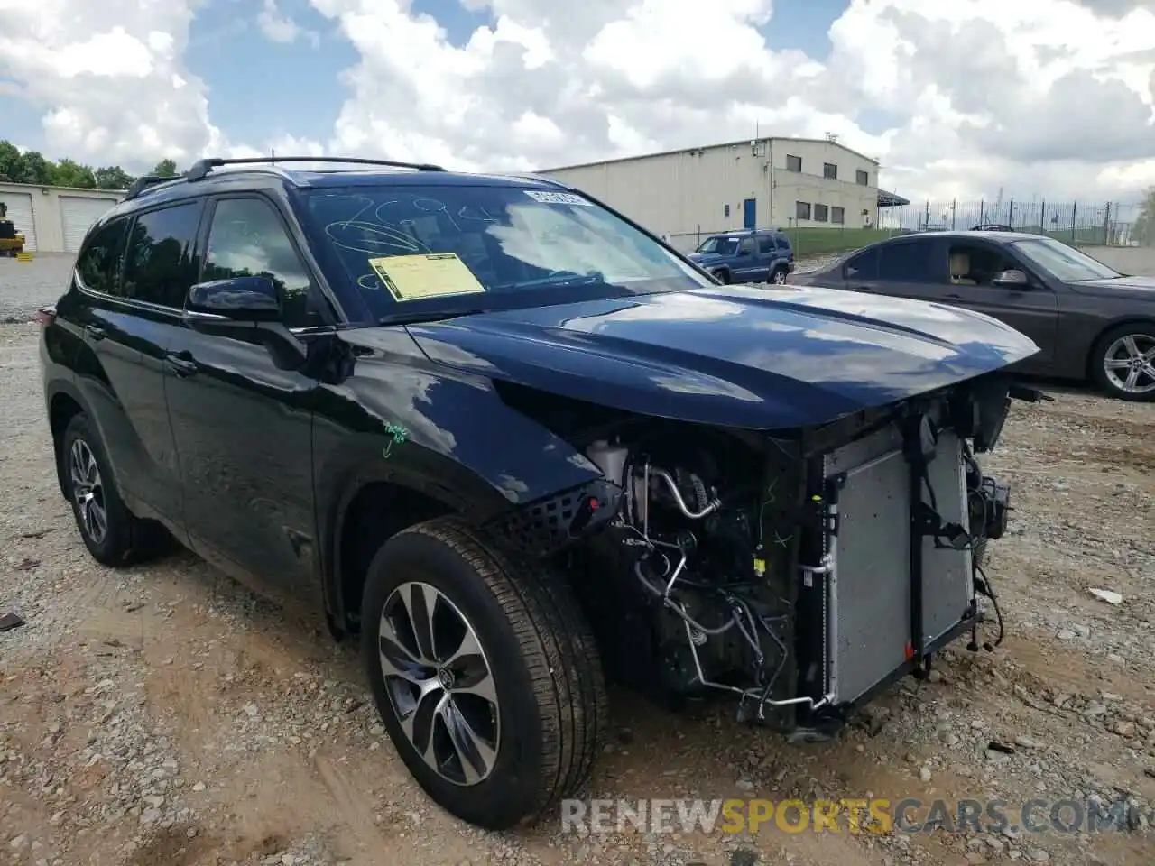 1 Photograph of a damaged car 5TDGZRBH4MS542362 TOYOTA HIGHLANDER 2021