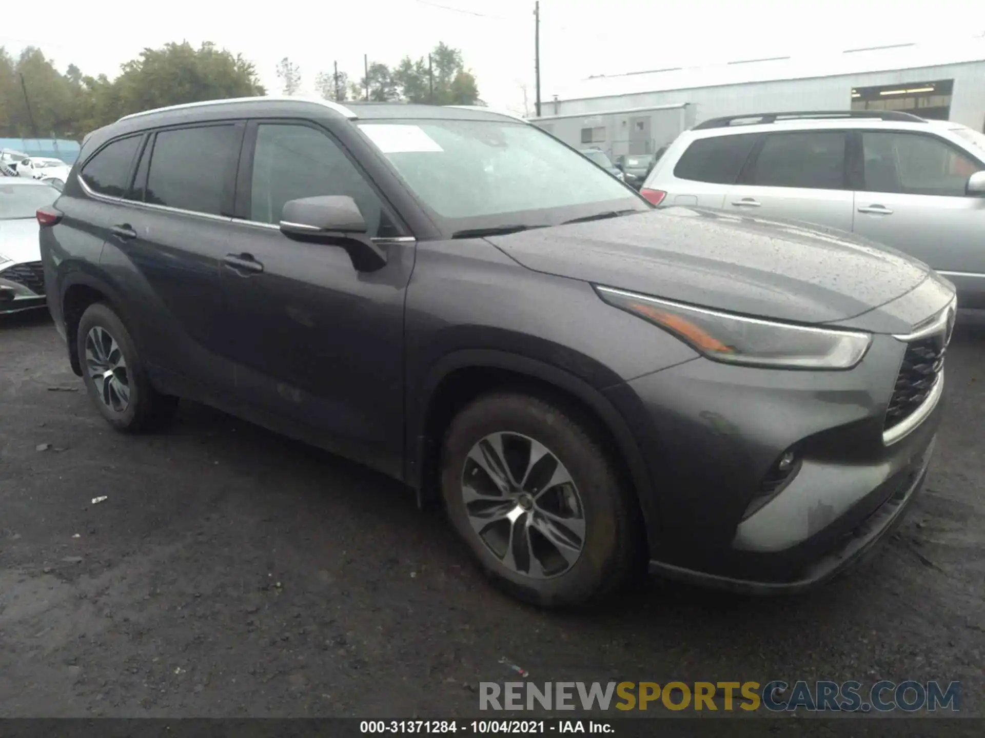 1 Photograph of a damaged car 5TDGZRBH4MS543446 TOYOTA HIGHLANDER 2021