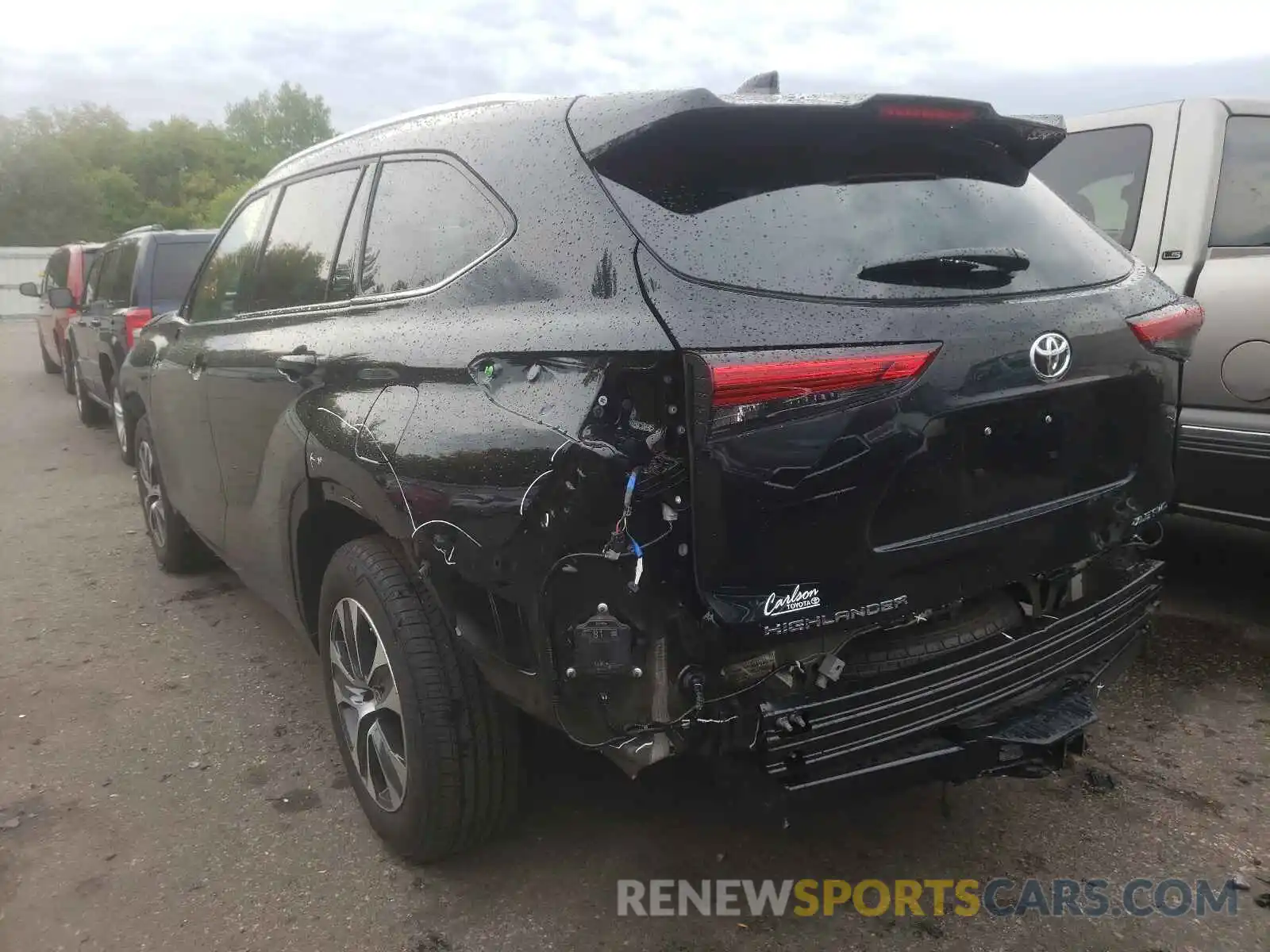 3 Photograph of a damaged car 5TDGZRBH4MS545715 TOYOTA HIGHLANDER 2021