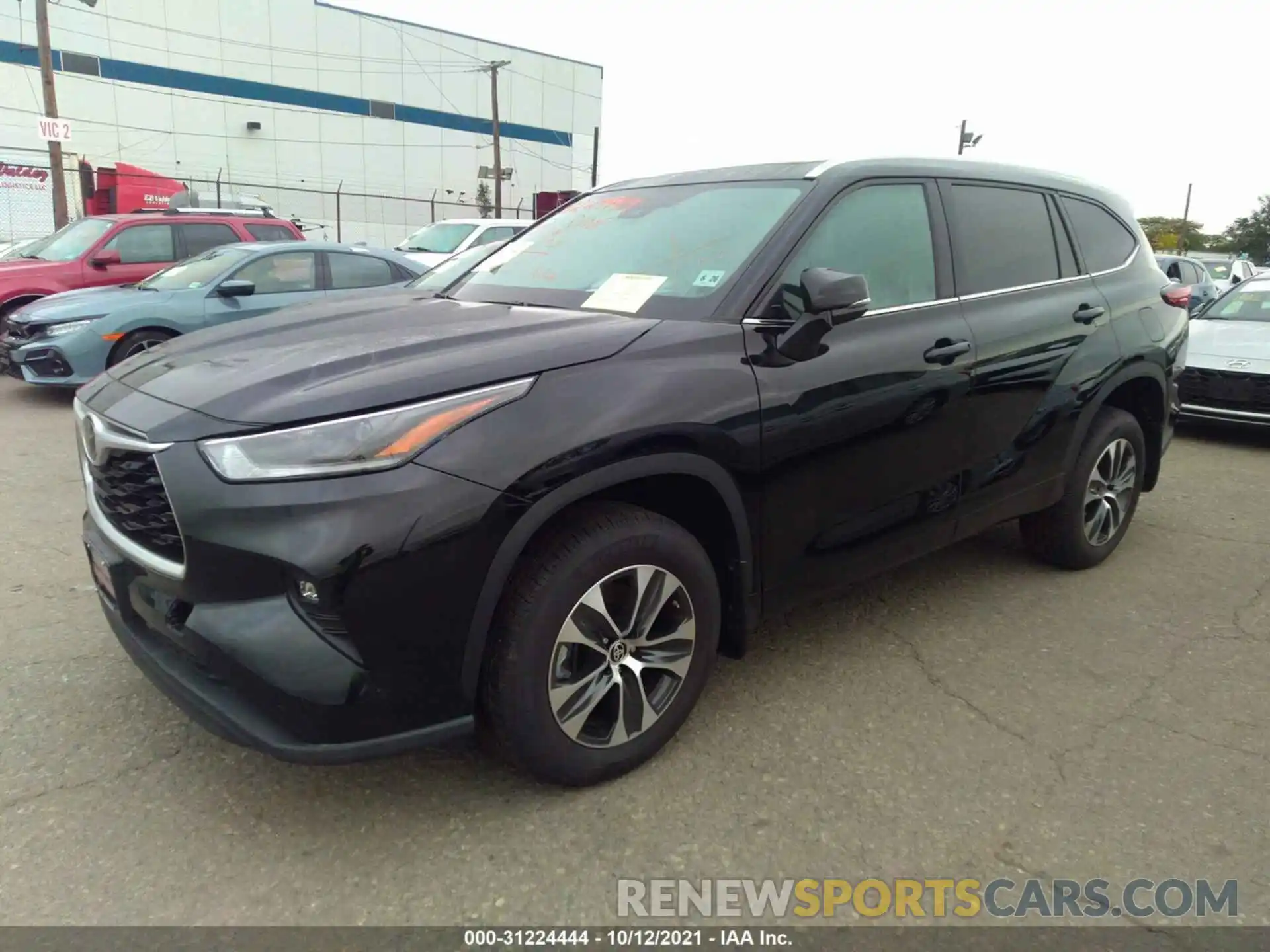 2 Photograph of a damaged car 5TDGZRBH4MS554060 TOYOTA HIGHLANDER 2021