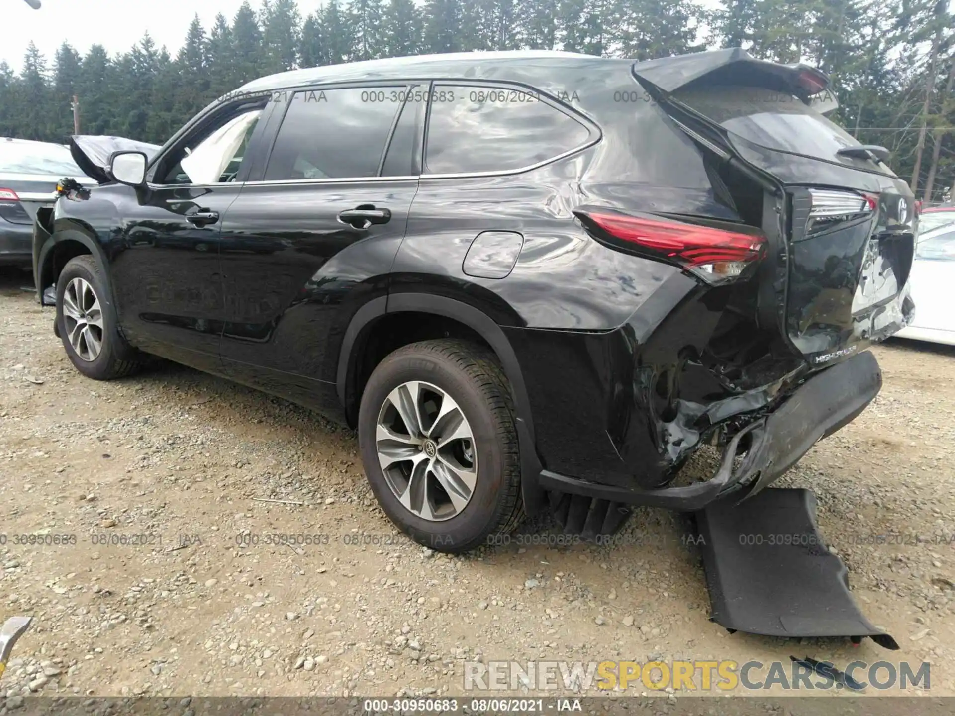 3 Photograph of a damaged car 5TDGZRBH5MS083343 TOYOTA HIGHLANDER 2021