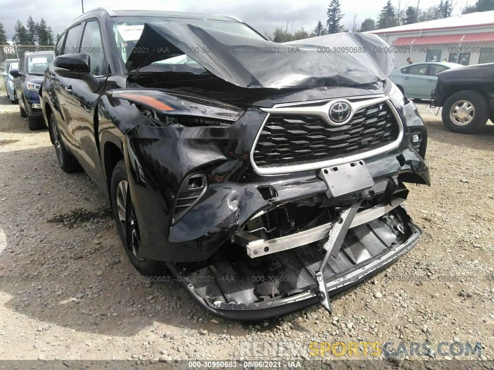 6 Фотография поврежденного автомобиля 5TDGZRBH5MS083343 TOYOTA HIGHLANDER 2021