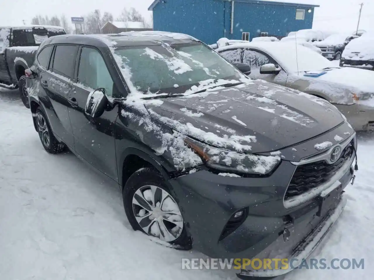 1 Photograph of a damaged car 5TDGZRBH5MS112226 TOYOTA HIGHLANDER 2021