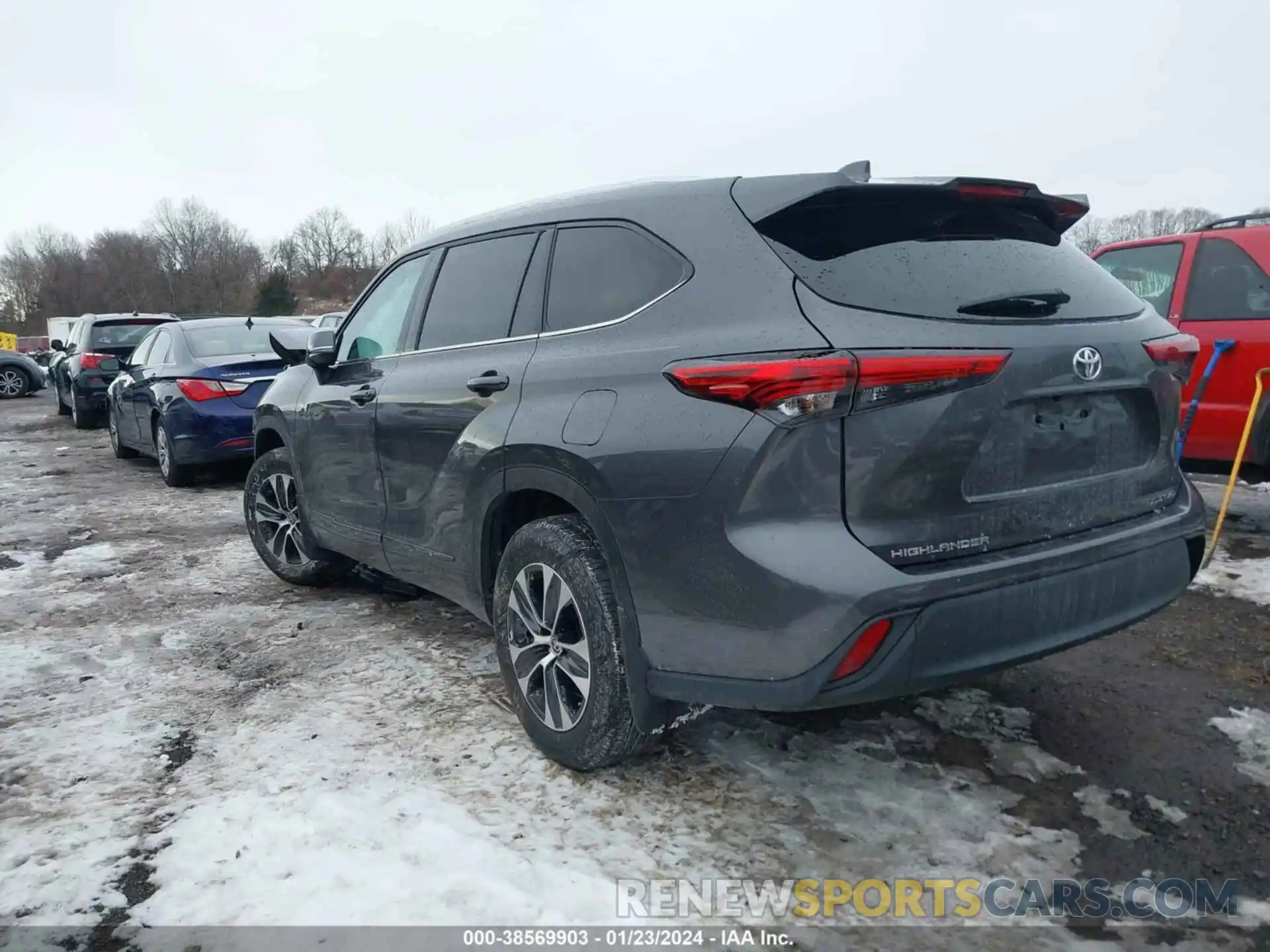 3 Photograph of a damaged car 5TDGZRBH5MS125249 TOYOTA HIGHLANDER 2021