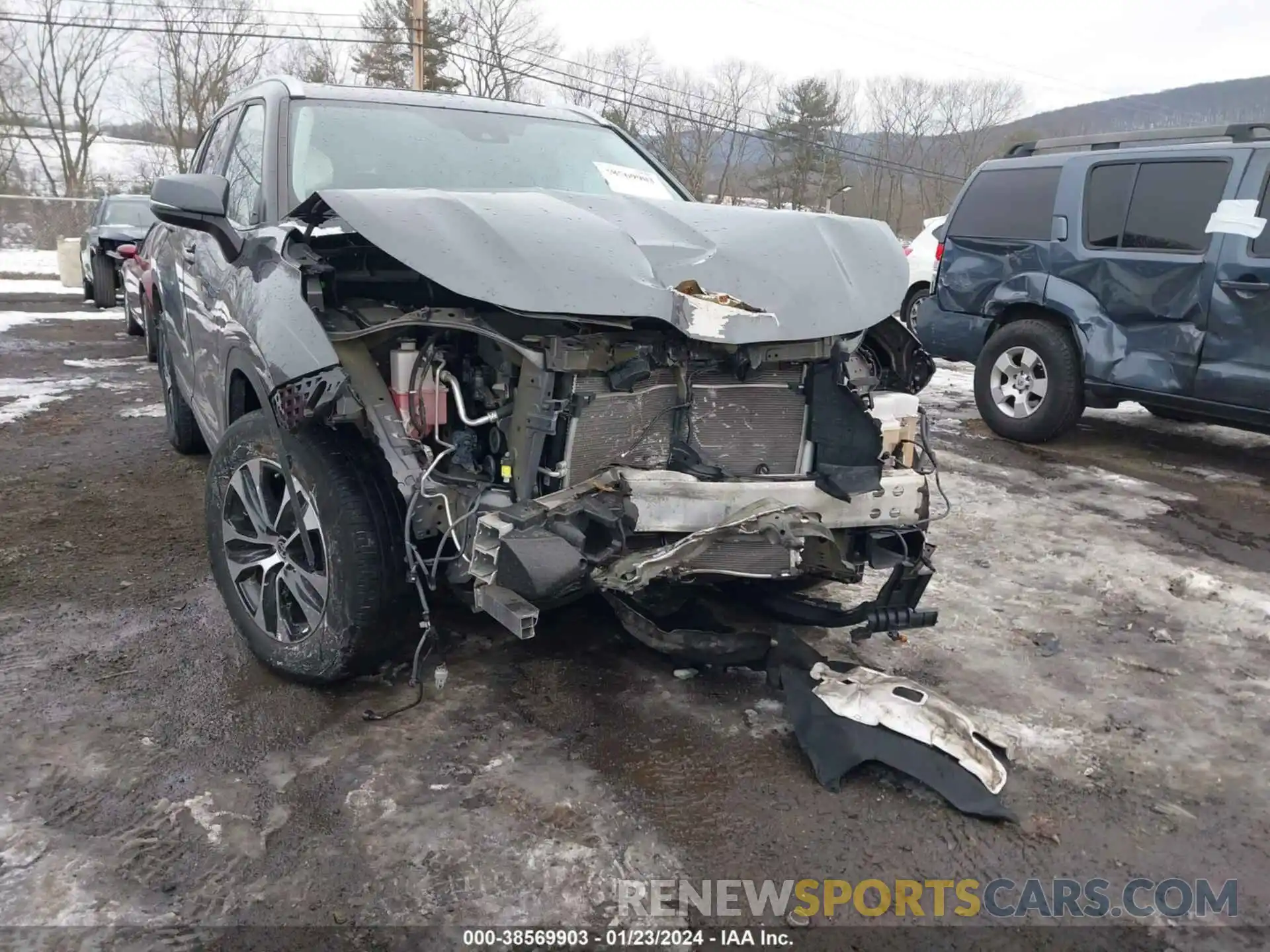 6 Фотография поврежденного автомобиля 5TDGZRBH5MS125249 TOYOTA HIGHLANDER 2021