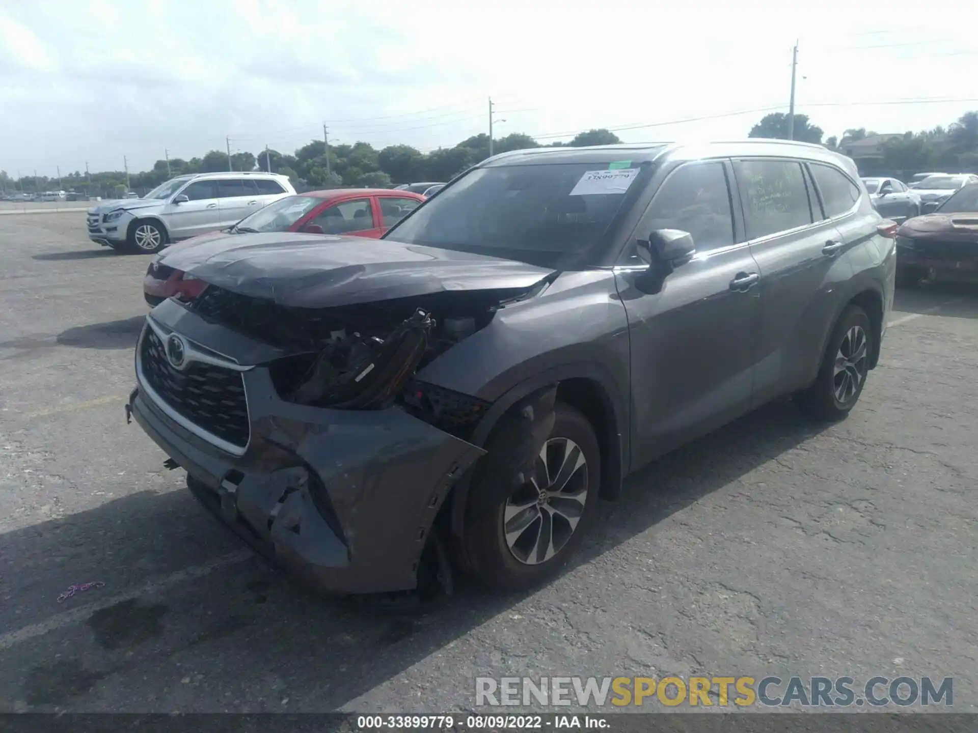 2 Photograph of a damaged car 5TDGZRBH5MS128099 TOYOTA HIGHLANDER 2021