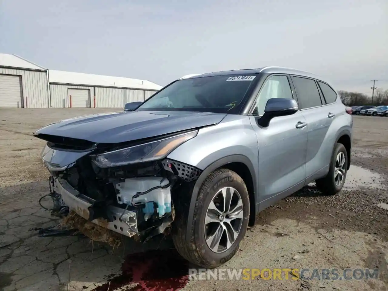 2 Photograph of a damaged car 5TDGZRBH5MS147204 TOYOTA HIGHLANDER 2021