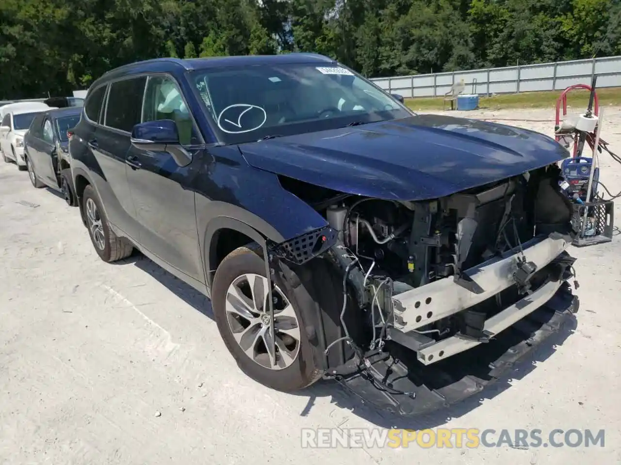 1 Photograph of a damaged car 5TDGZRBH5MS526297 TOYOTA HIGHLANDER 2021