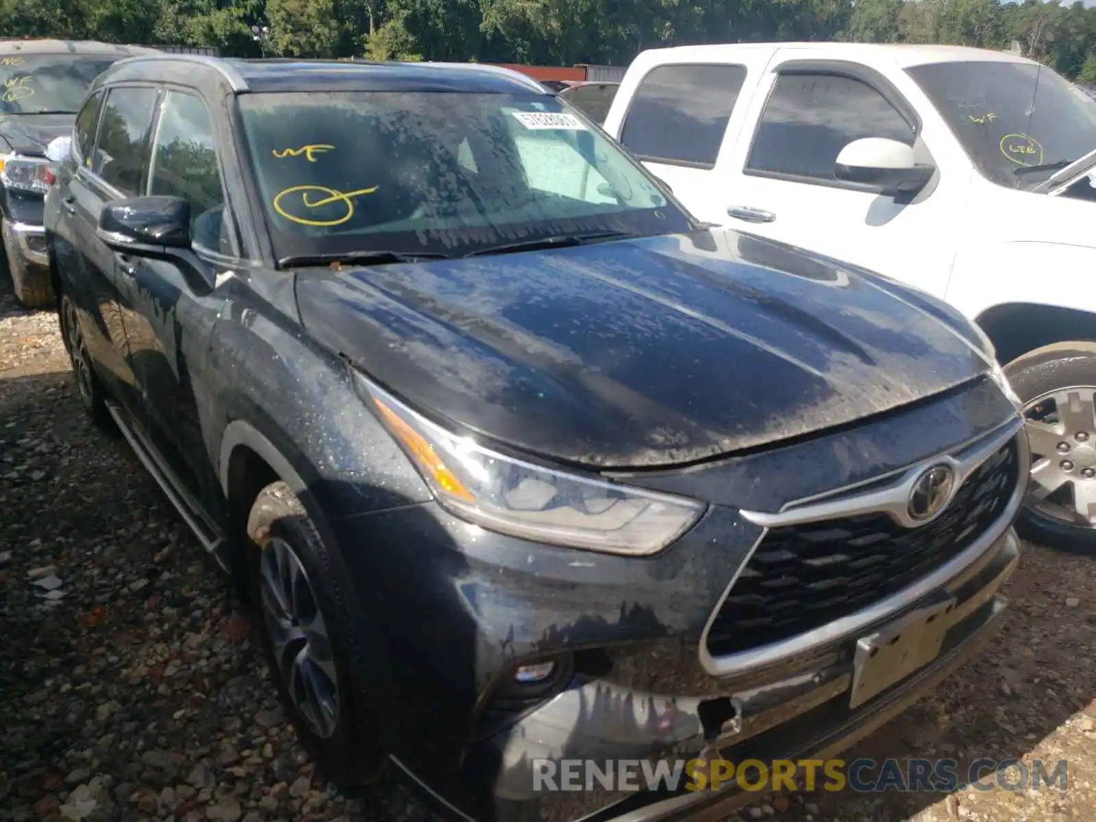 1 Photograph of a damaged car 5TDGZRBH5MS545495 TOYOTA HIGHLANDER 2021