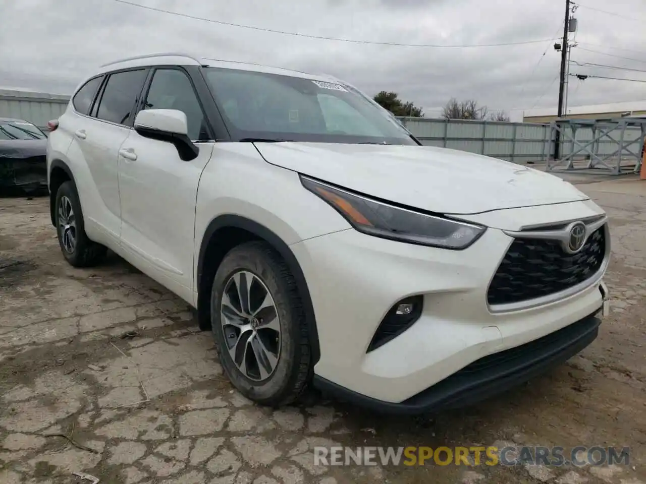 1 Photograph of a damaged car 5TDGZRBH5MS549952 TOYOTA HIGHLANDER 2021