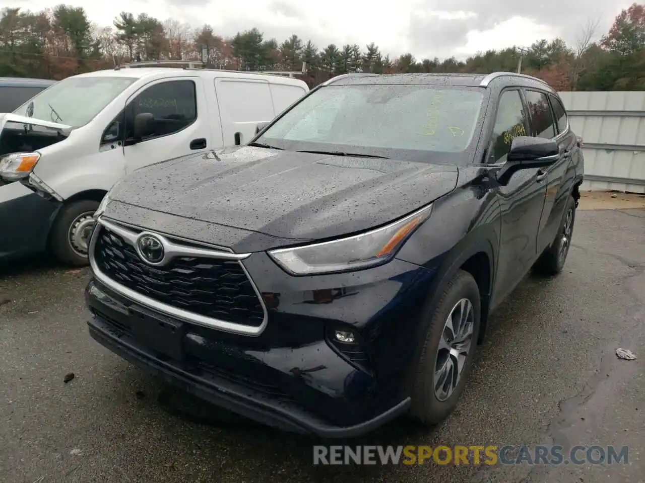 2 Photograph of a damaged car 5TDGZRBH6MS057818 TOYOTA HIGHLANDER 2021