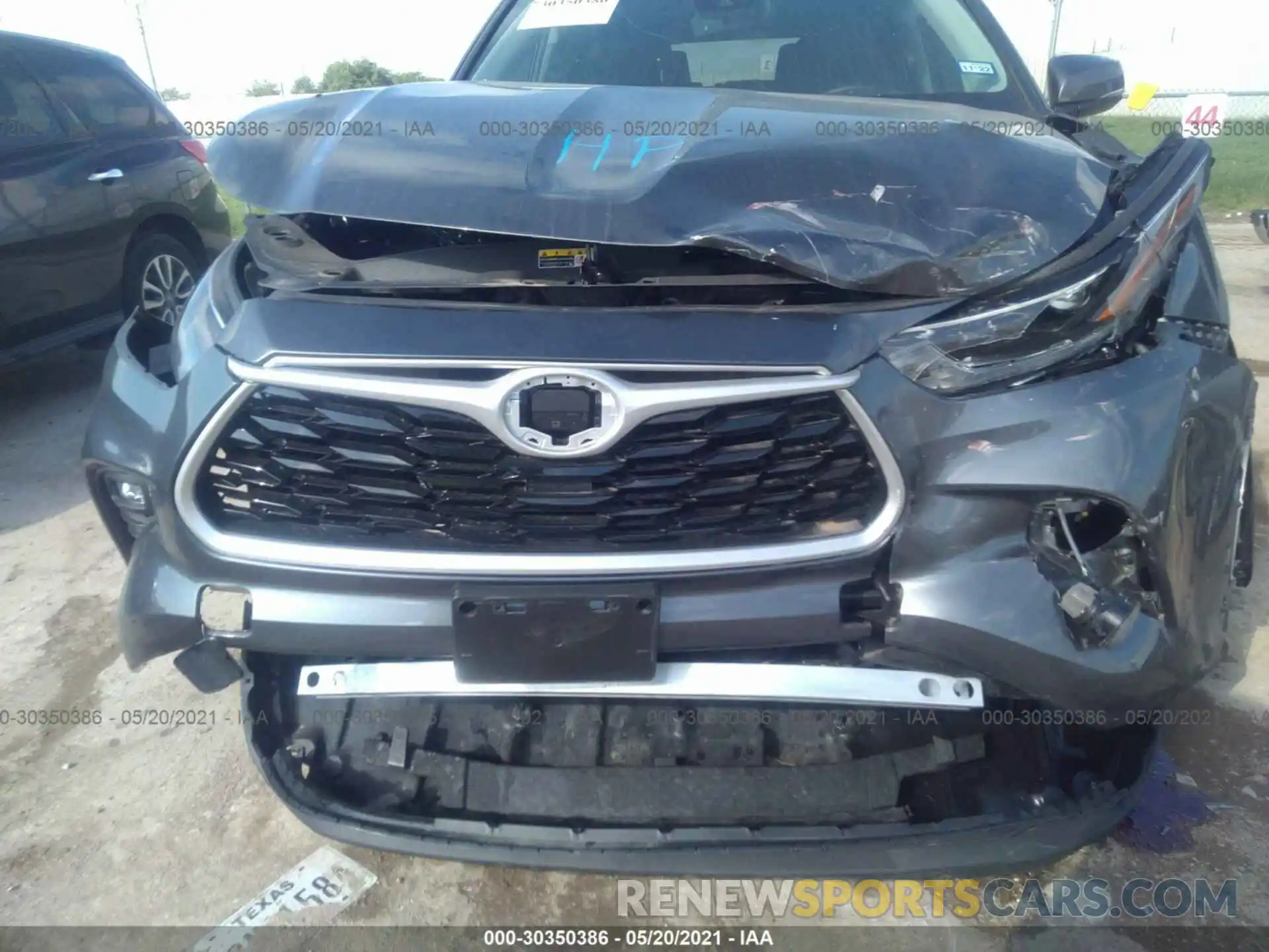 6 Photograph of a damaged car 5TDGZRBH6MS067992 TOYOTA HIGHLANDER 2021