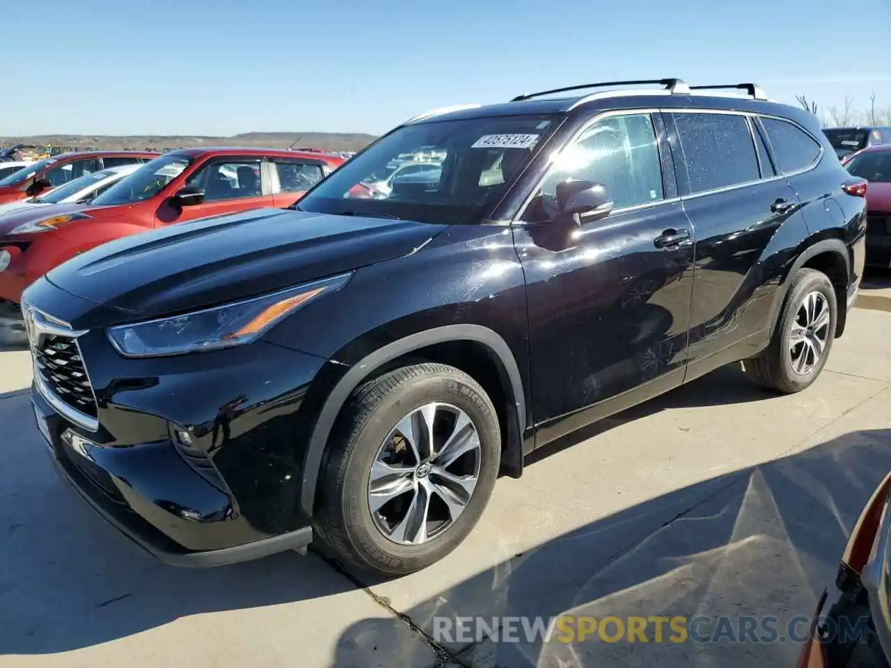 1 Photograph of a damaged car 5TDGZRBH6MS079236 TOYOTA HIGHLANDER 2021