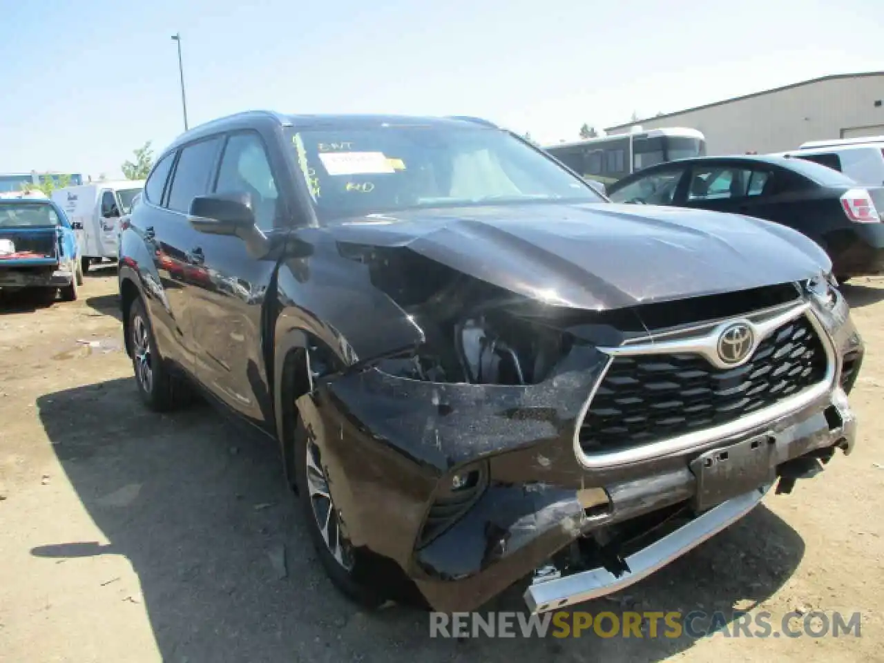 1 Photograph of a damaged car 5TDGZRBH6MS085540 TOYOTA HIGHLANDER 2021