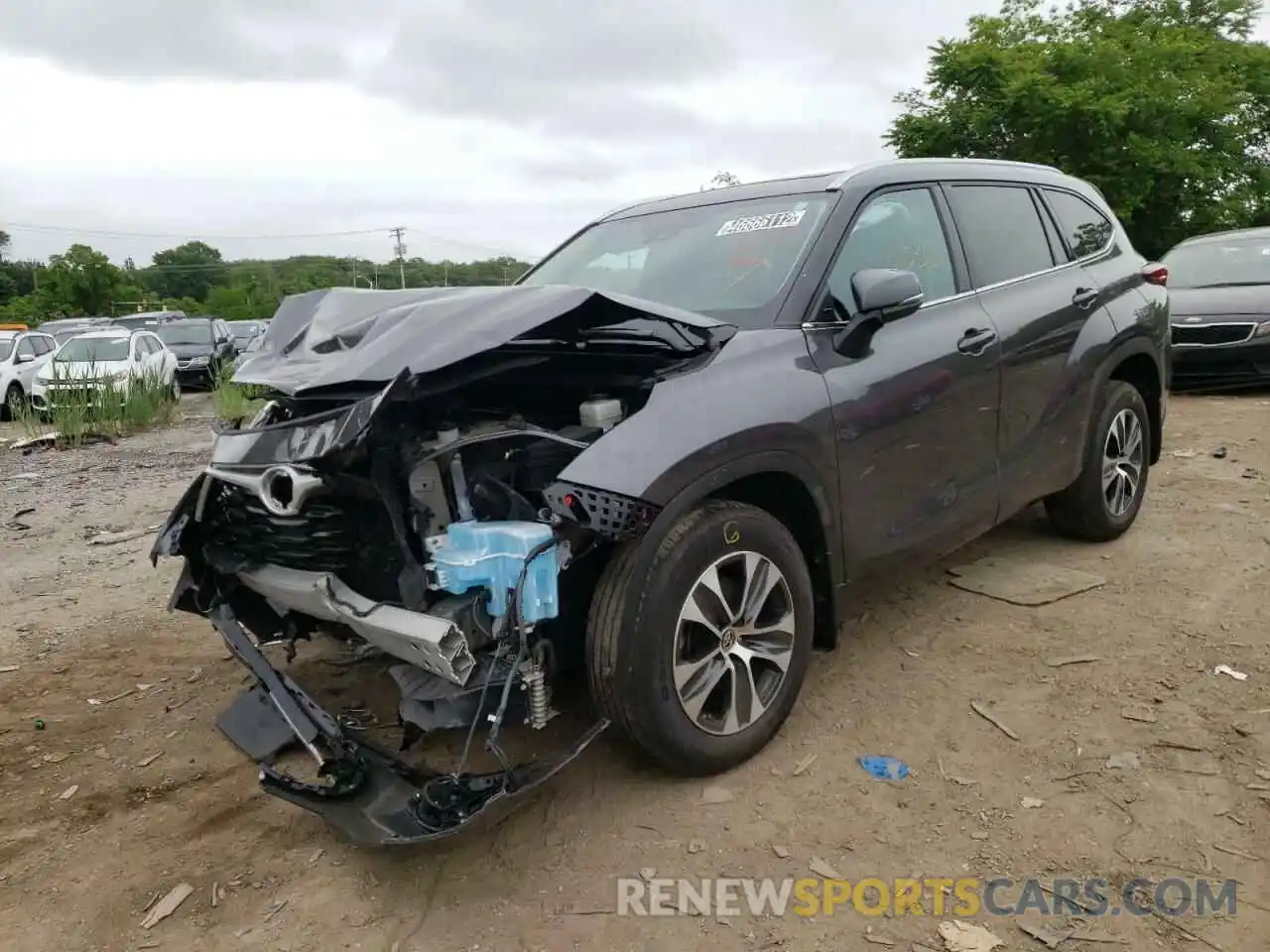 2 Photograph of a damaged car 5TDGZRBH6MS100778 TOYOTA HIGHLANDER 2021