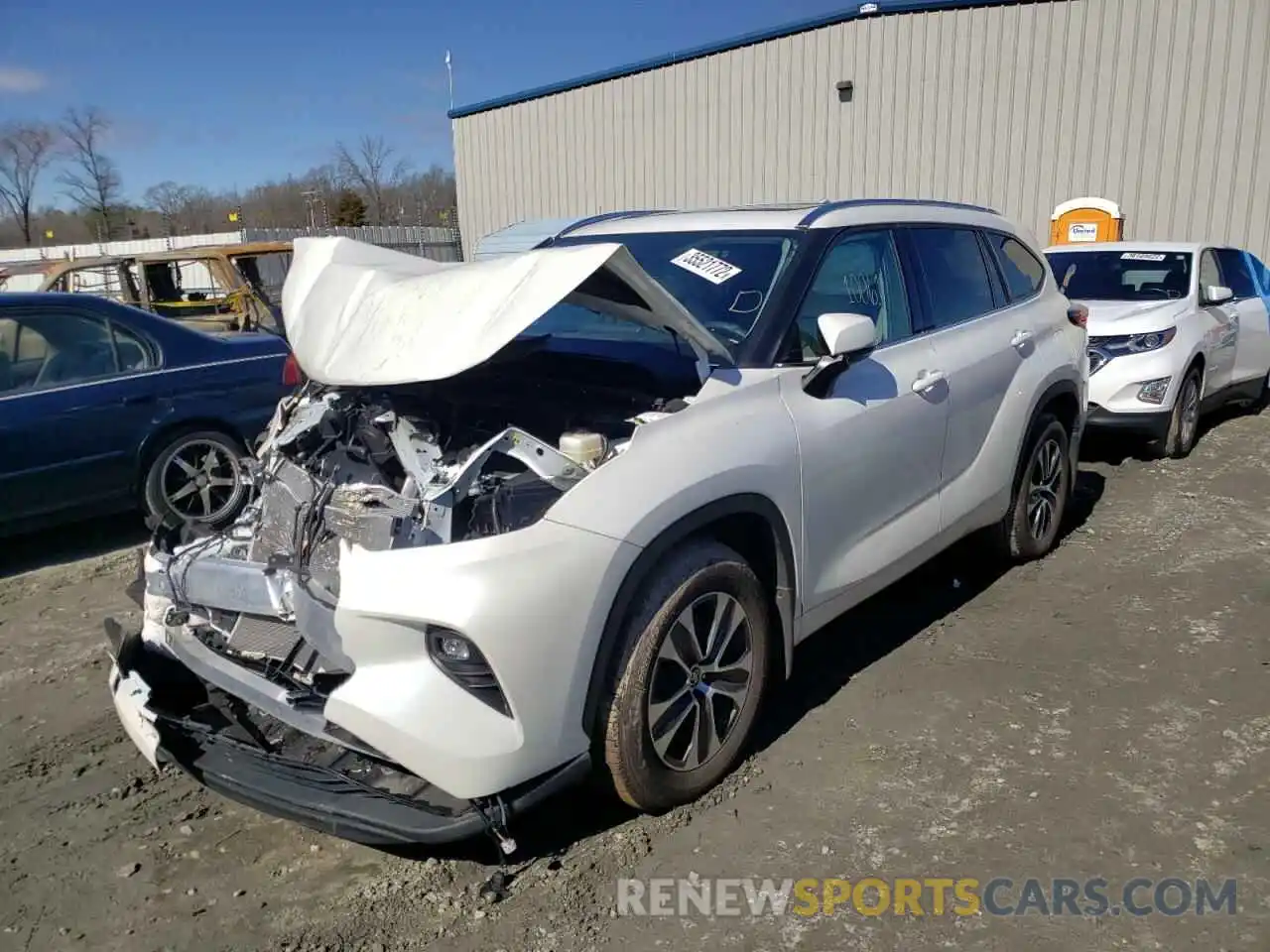 2 Photograph of a damaged car 5TDGZRBH6MS111893 TOYOTA HIGHLANDER 2021