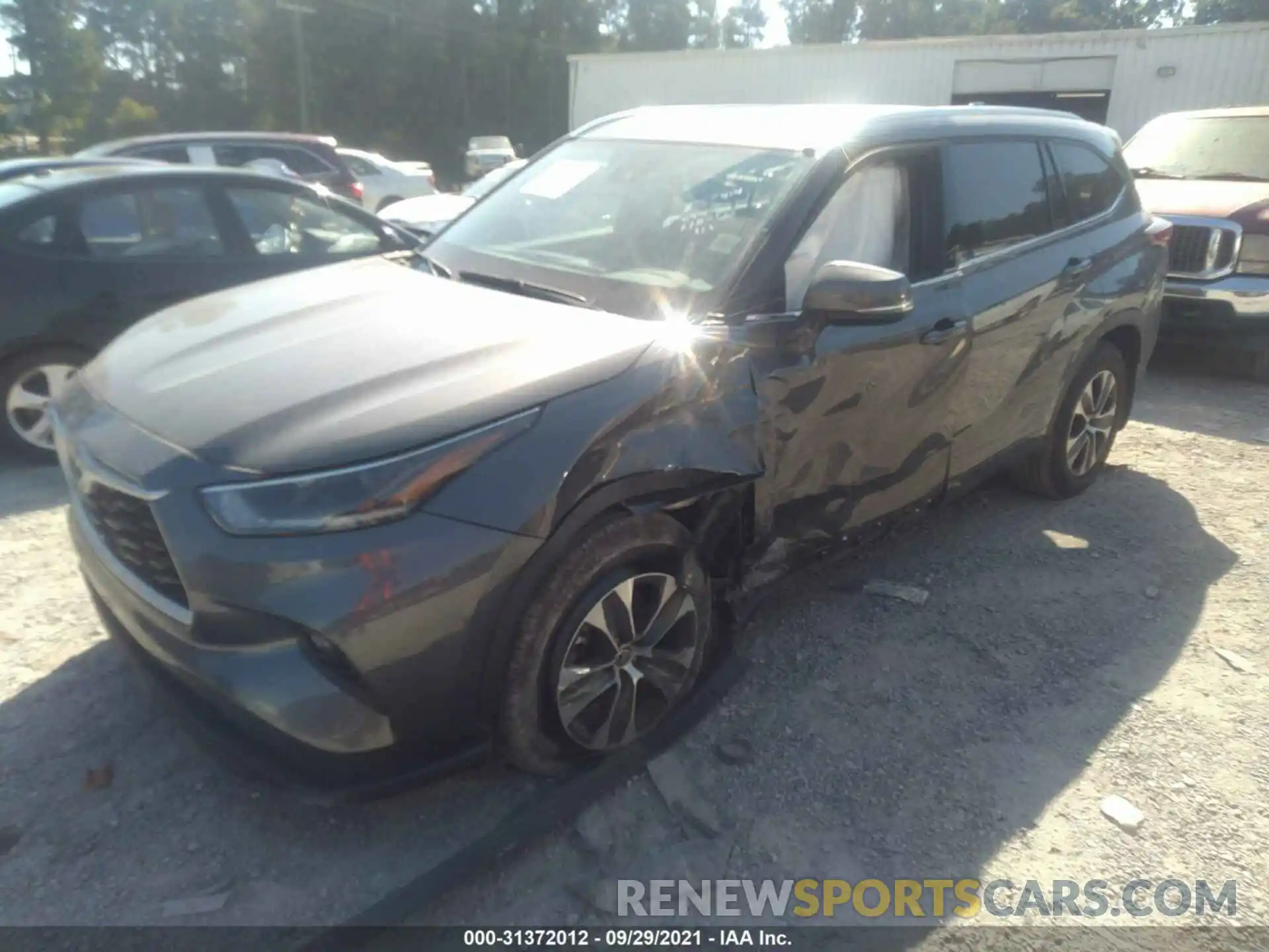 2 Photograph of a damaged car 5TDGZRBH6MS116527 TOYOTA HIGHLANDER 2021