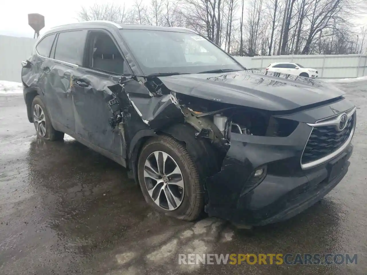 1 Photograph of a damaged car 5TDGZRBH6MS143131 TOYOTA HIGHLANDER 2021