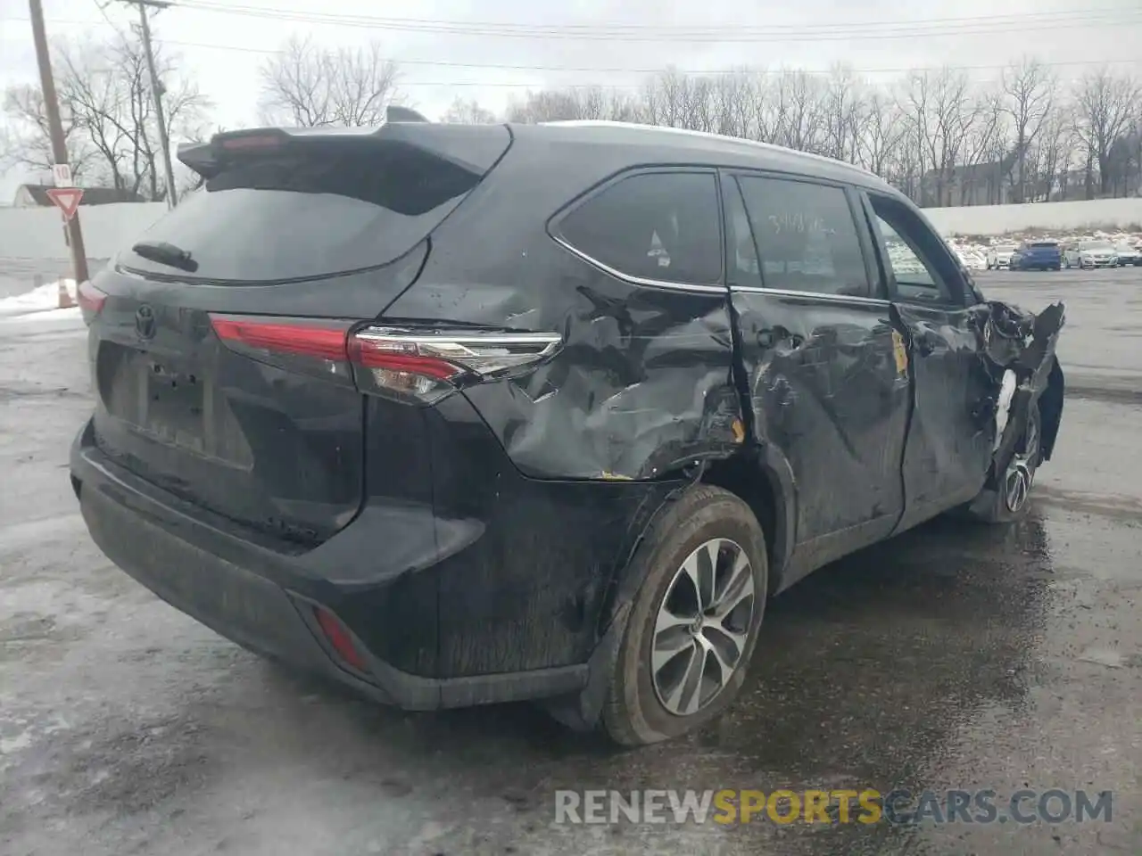 4 Фотография поврежденного автомобиля 5TDGZRBH6MS143131 TOYOTA HIGHLANDER 2021