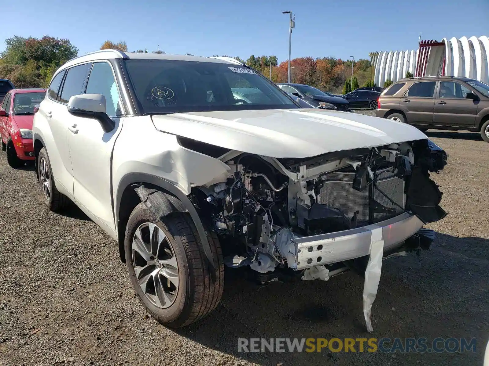 1 Photograph of a damaged car 5TDGZRBH6MS541097 TOYOTA HIGHLANDER 2021