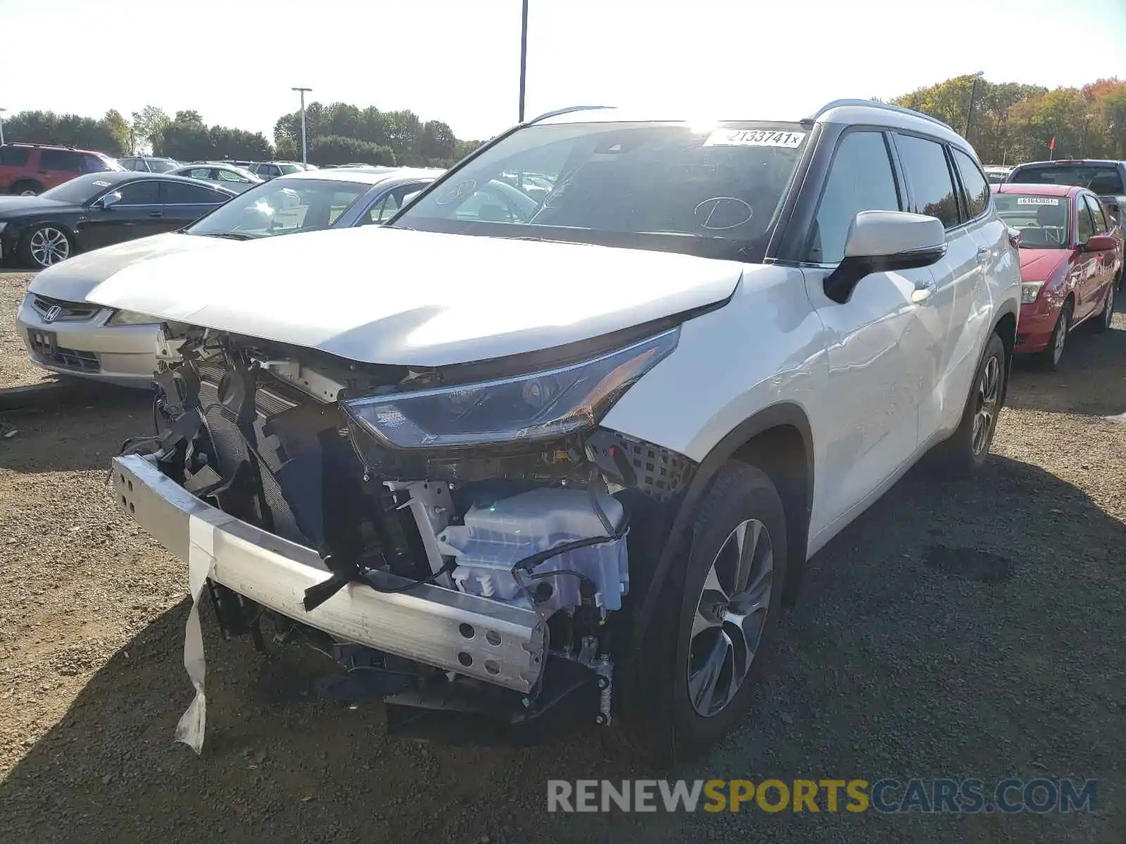 2 Photograph of a damaged car 5TDGZRBH6MS541097 TOYOTA HIGHLANDER 2021