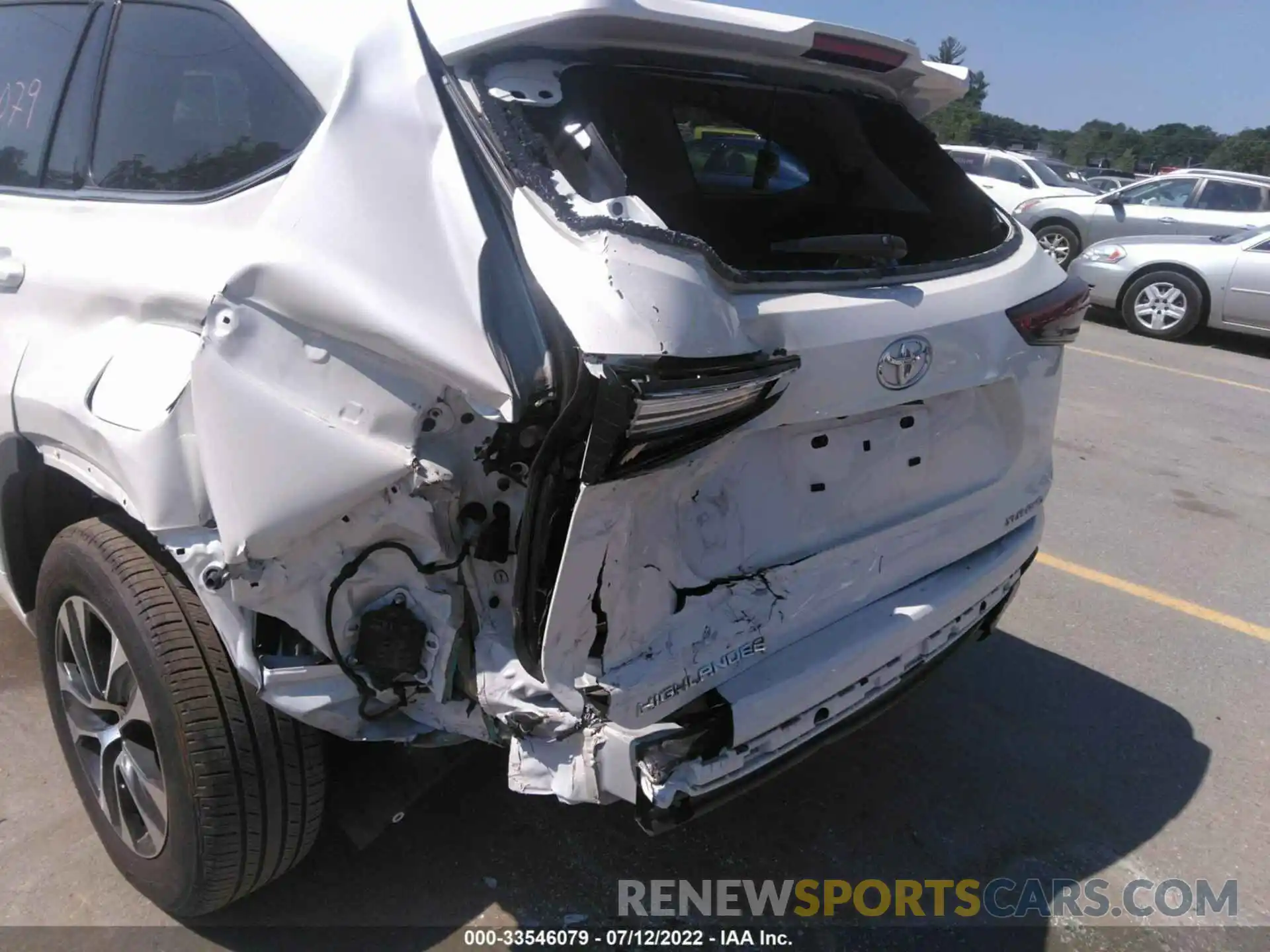 6 Photograph of a damaged car 5TDGZRBH6MS541505 TOYOTA HIGHLANDER 2021