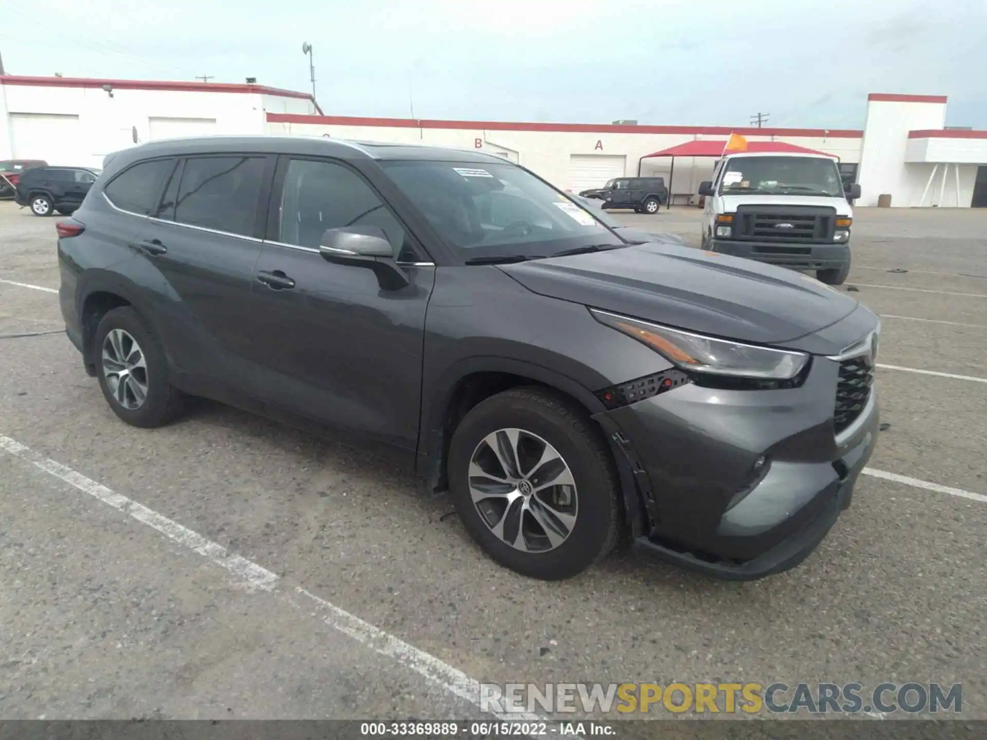 1 Photograph of a damaged car 5TDGZRBH6MS544114 TOYOTA HIGHLANDER 2021