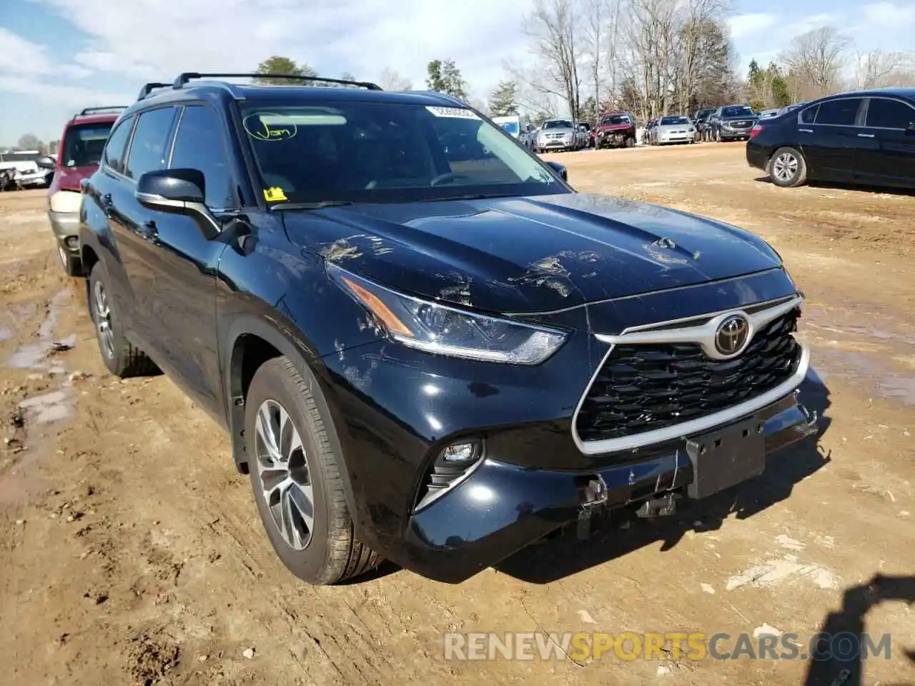 1 Photograph of a damaged car 5TDGZRBH6MS545179 TOYOTA HIGHLANDER 2021